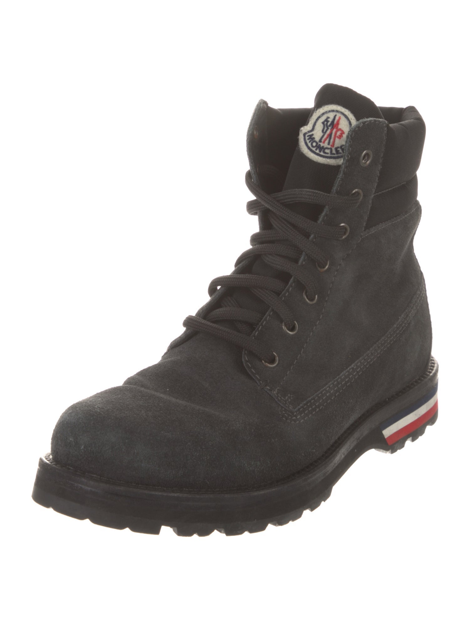 Moncler Suede Lace-Up Boots