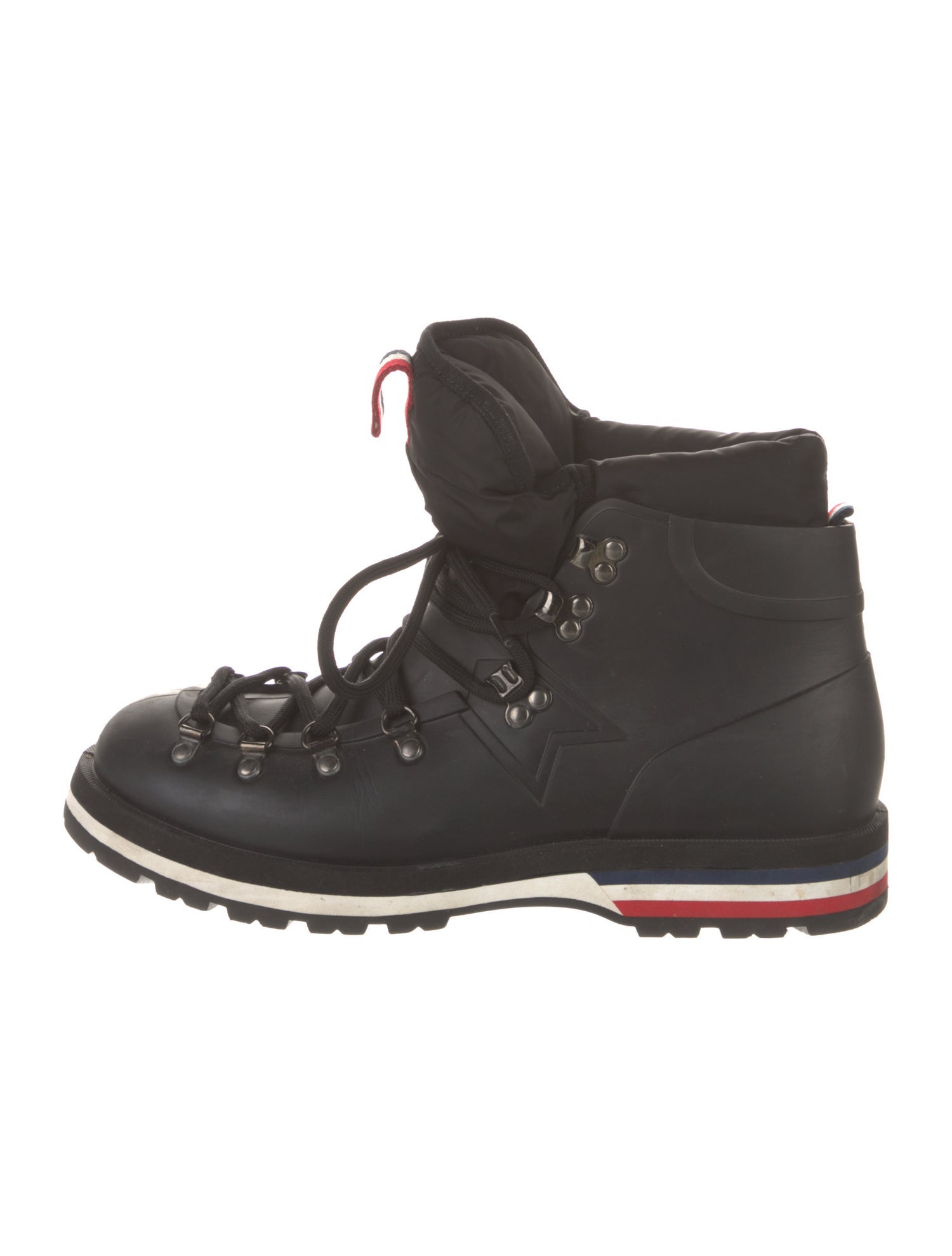 Moncler Leather Lace-Up Boots
