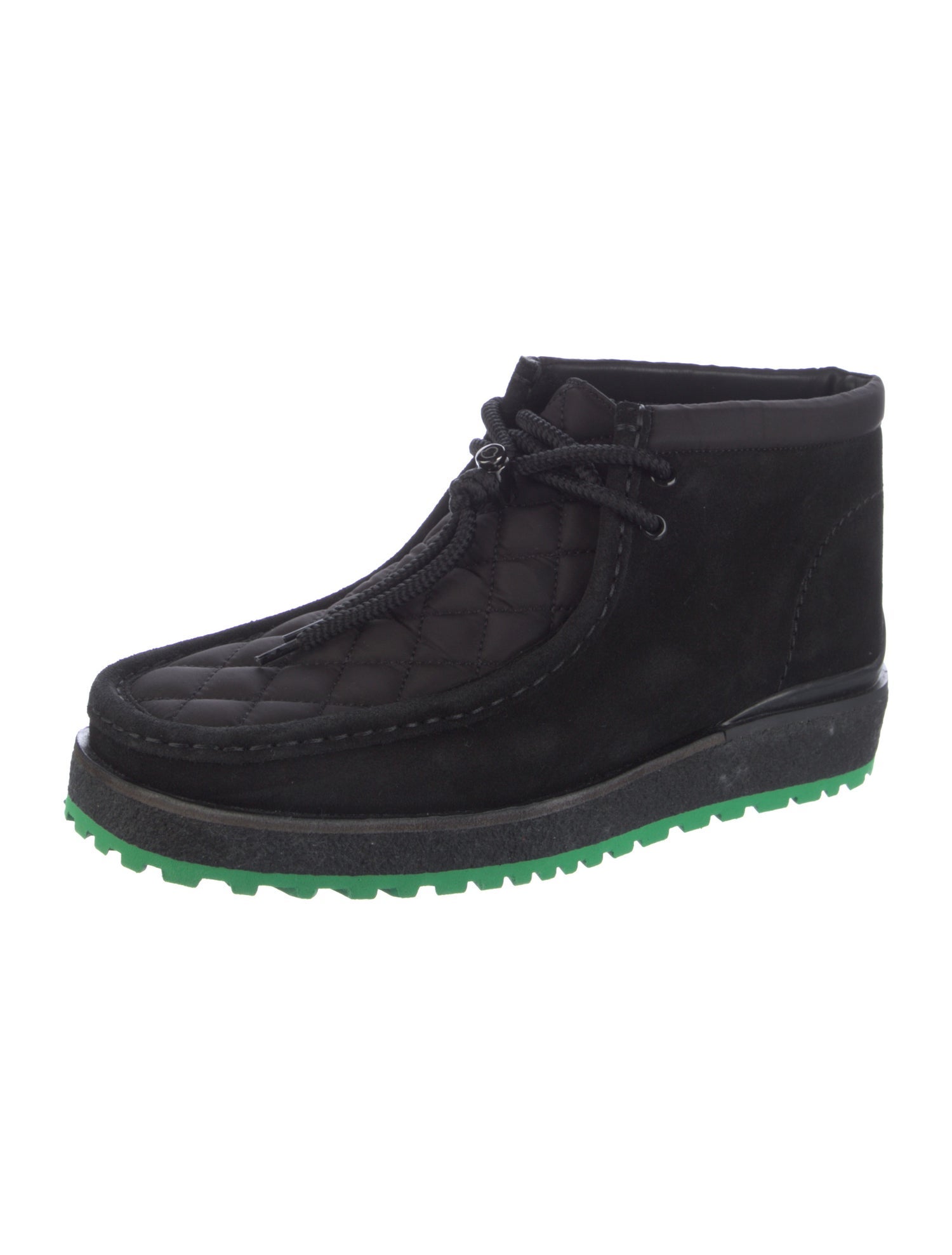 Moncler Suede Lace-Up Boots
