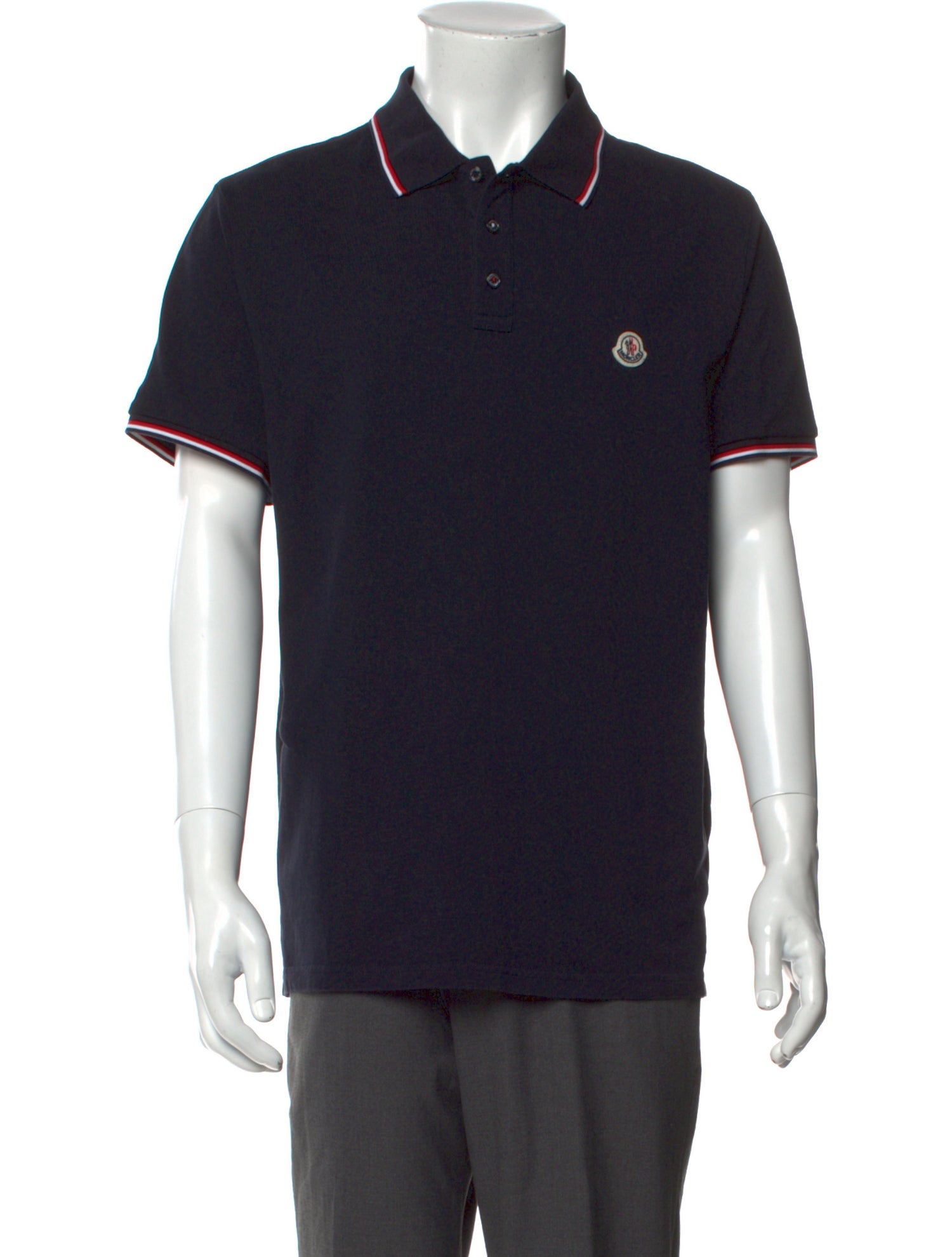 Moncler Collar Short Sleeve Polo Shirt