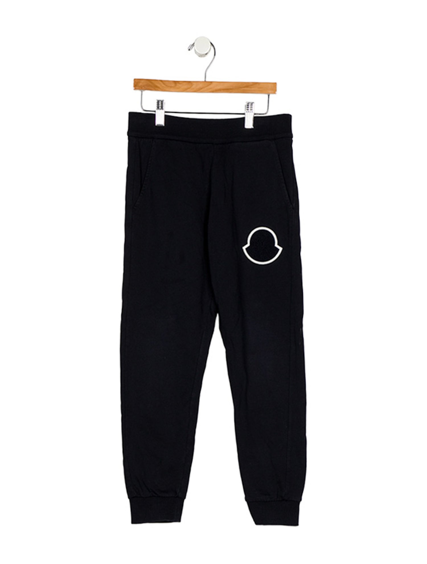 Moncler Blue Sweatpants with Logo Patch