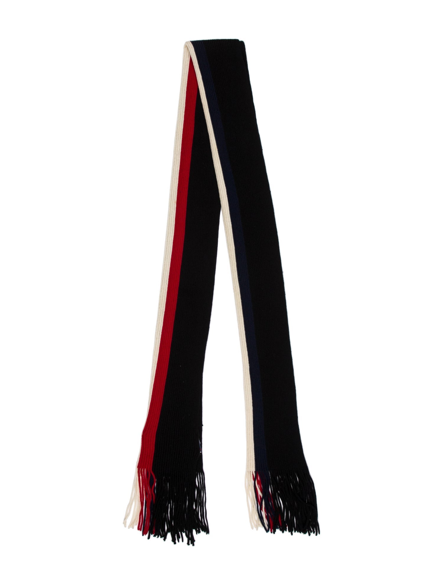 Moncler Virgin Wool Striped Scarf