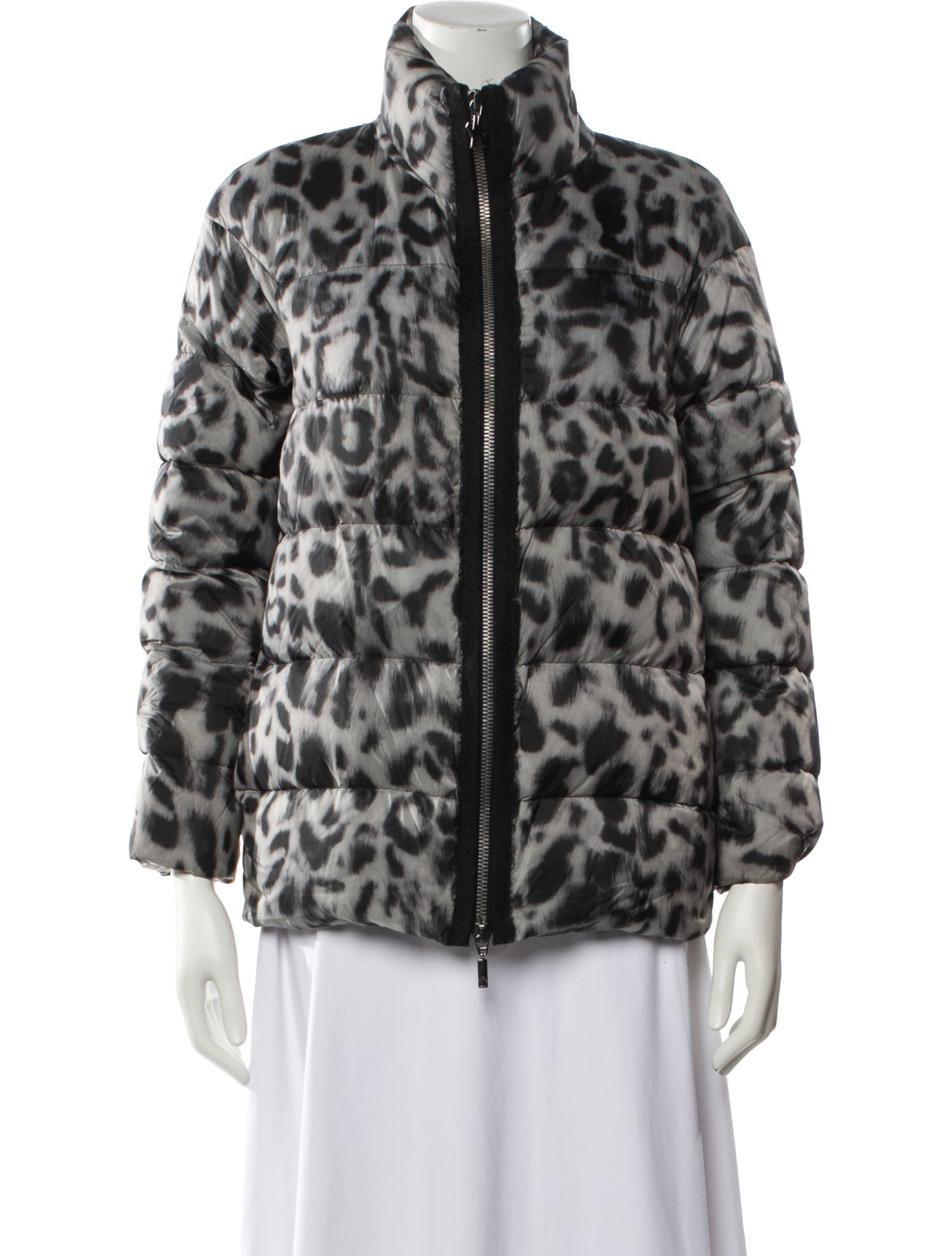Moncler Gamme Rouge Animal Print Down Jacket