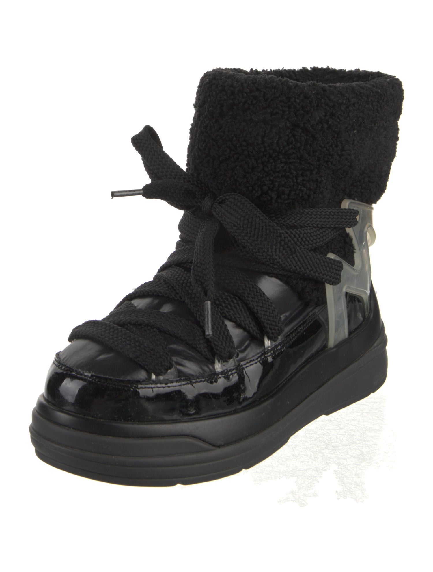 Moncler Leather Combat Boots