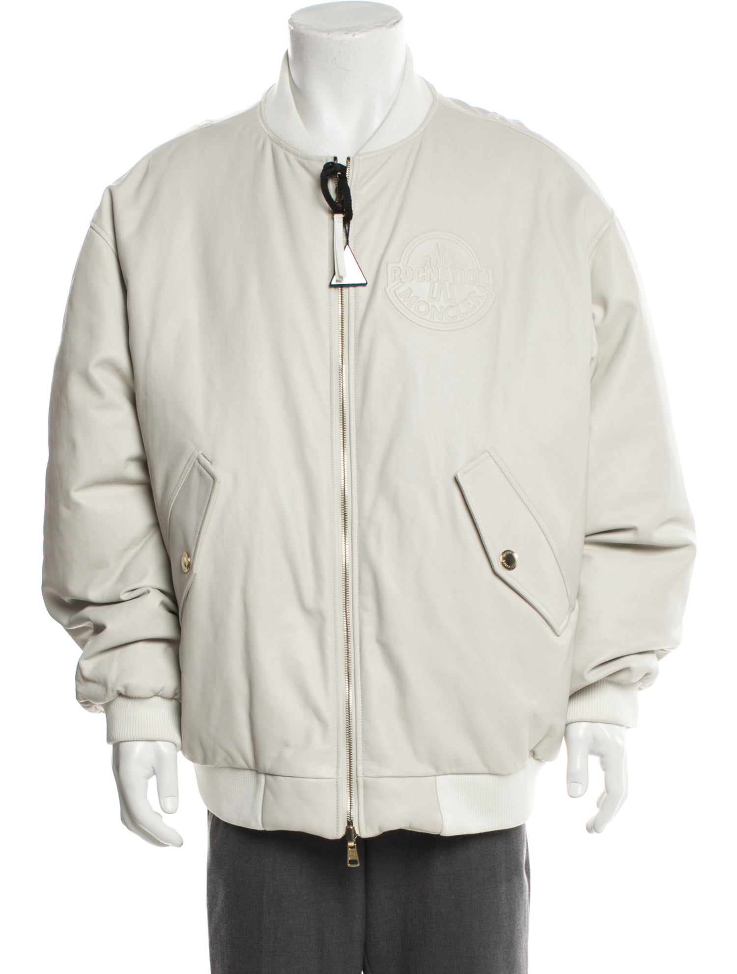 Moncler Genius Lamb Leather Bomber Jacket w/ Tags
