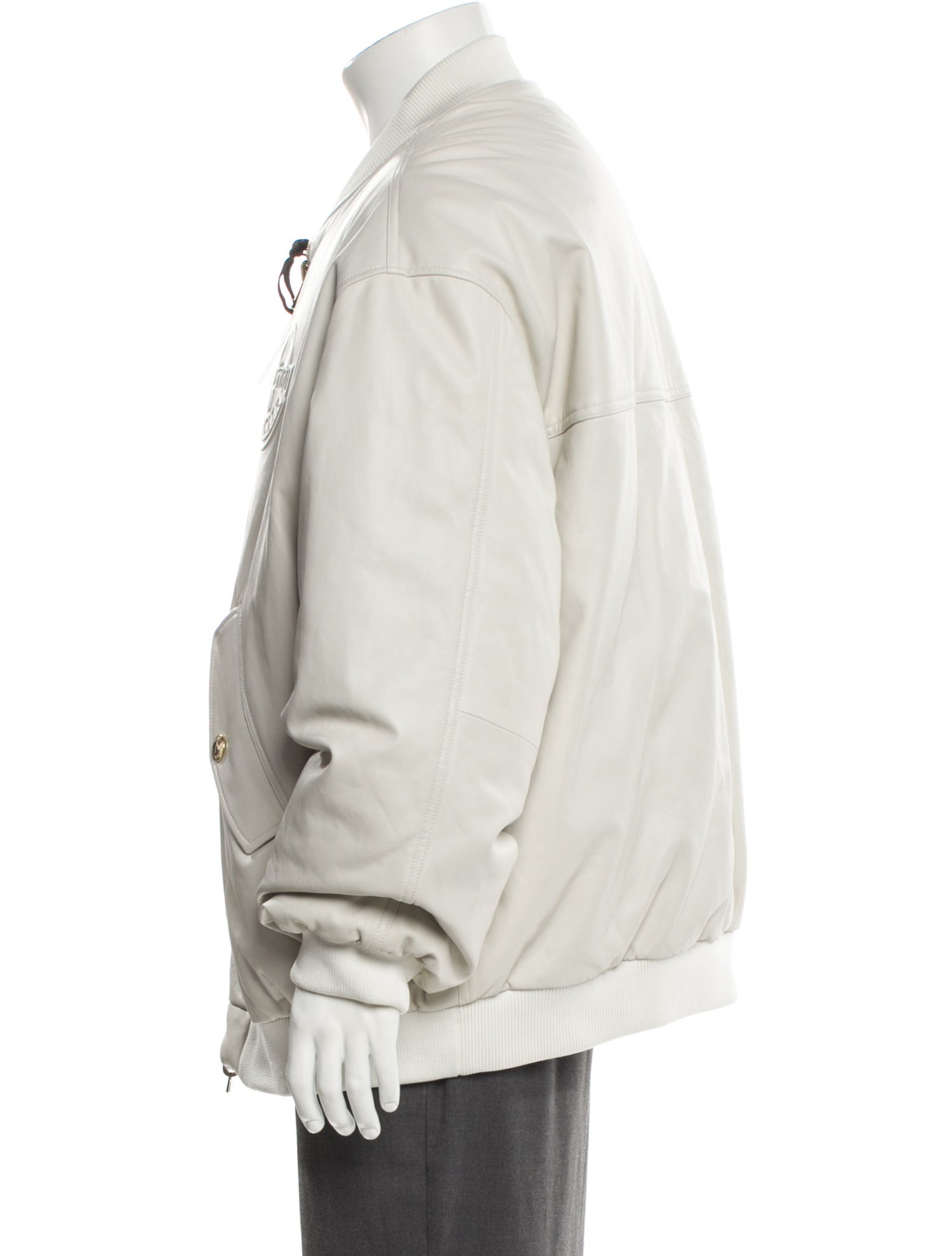 Moncler Genius Lamb Leather Bomber Jacket w/ Tags