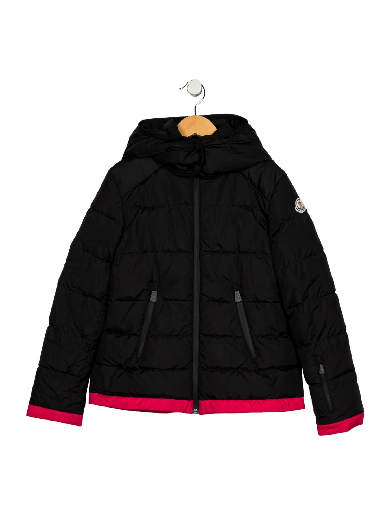 Moncler Kid Girls Down Quilted Hooded Jacket