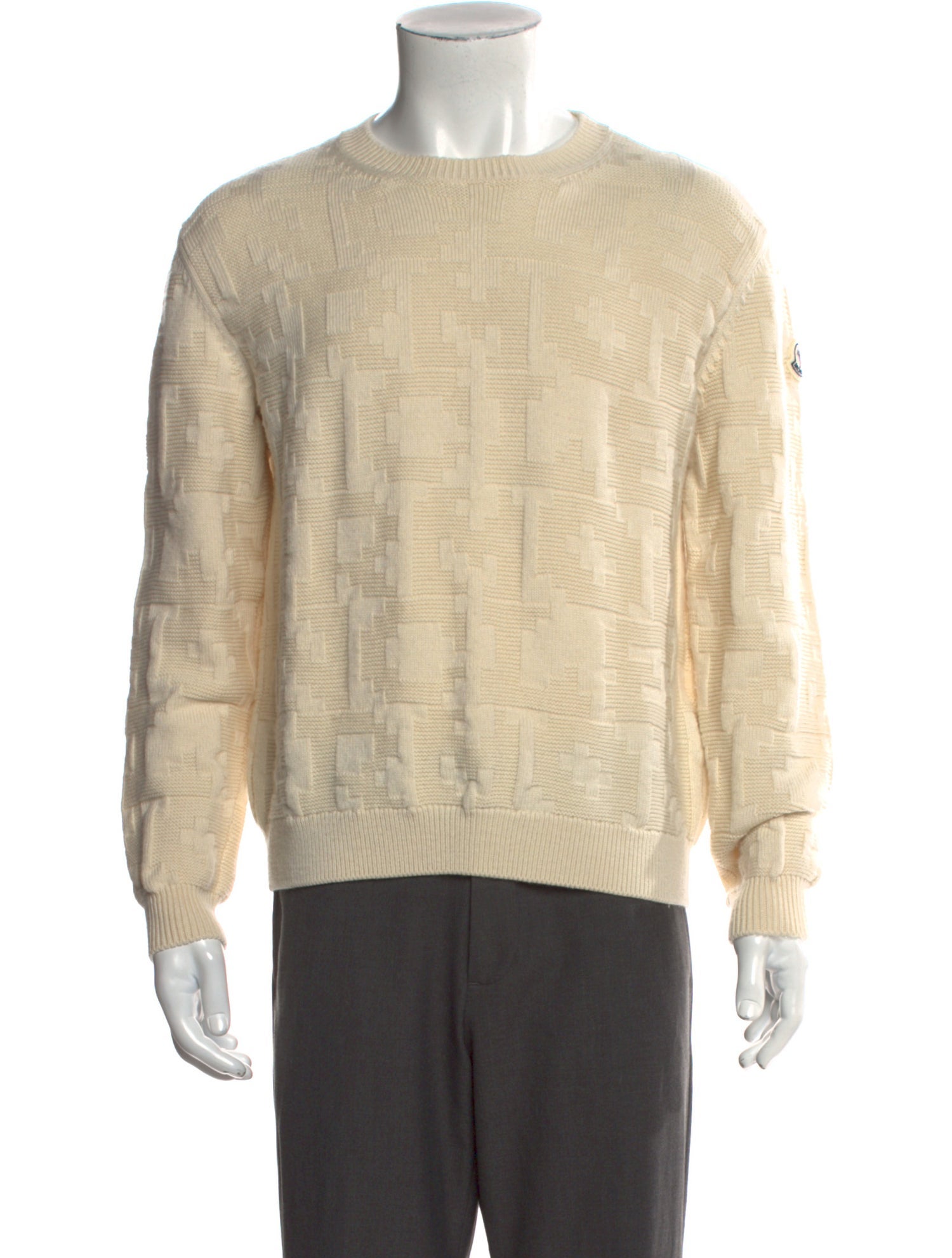 Moncler Virgin Wool Crew Neck Pullover