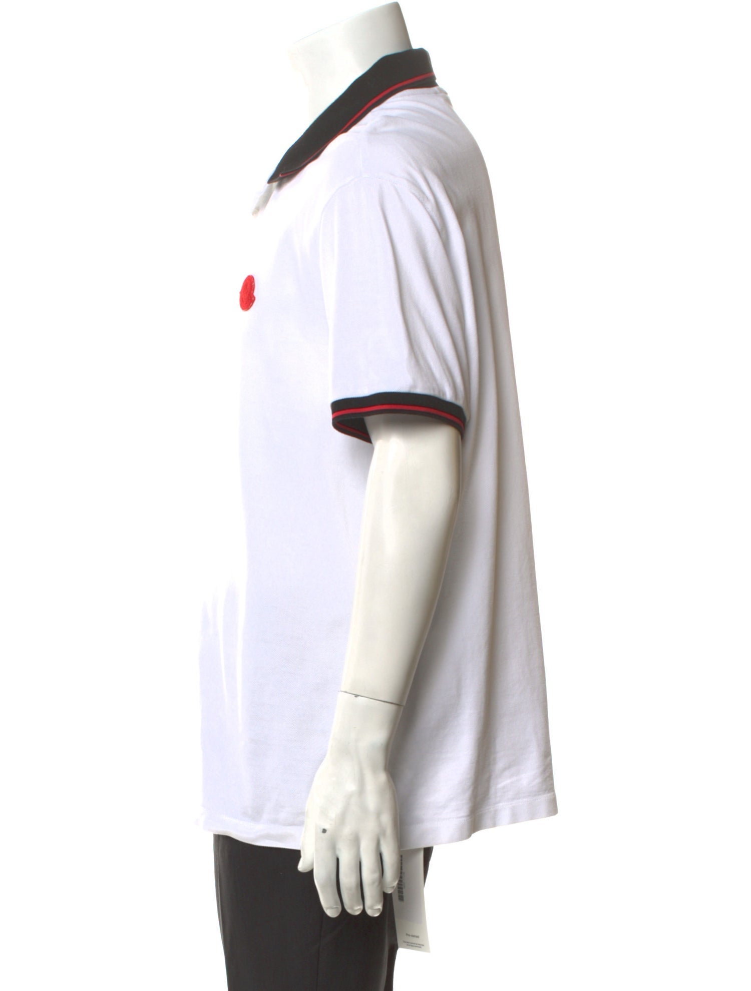 Moncler Striped Collar Polo Shirt