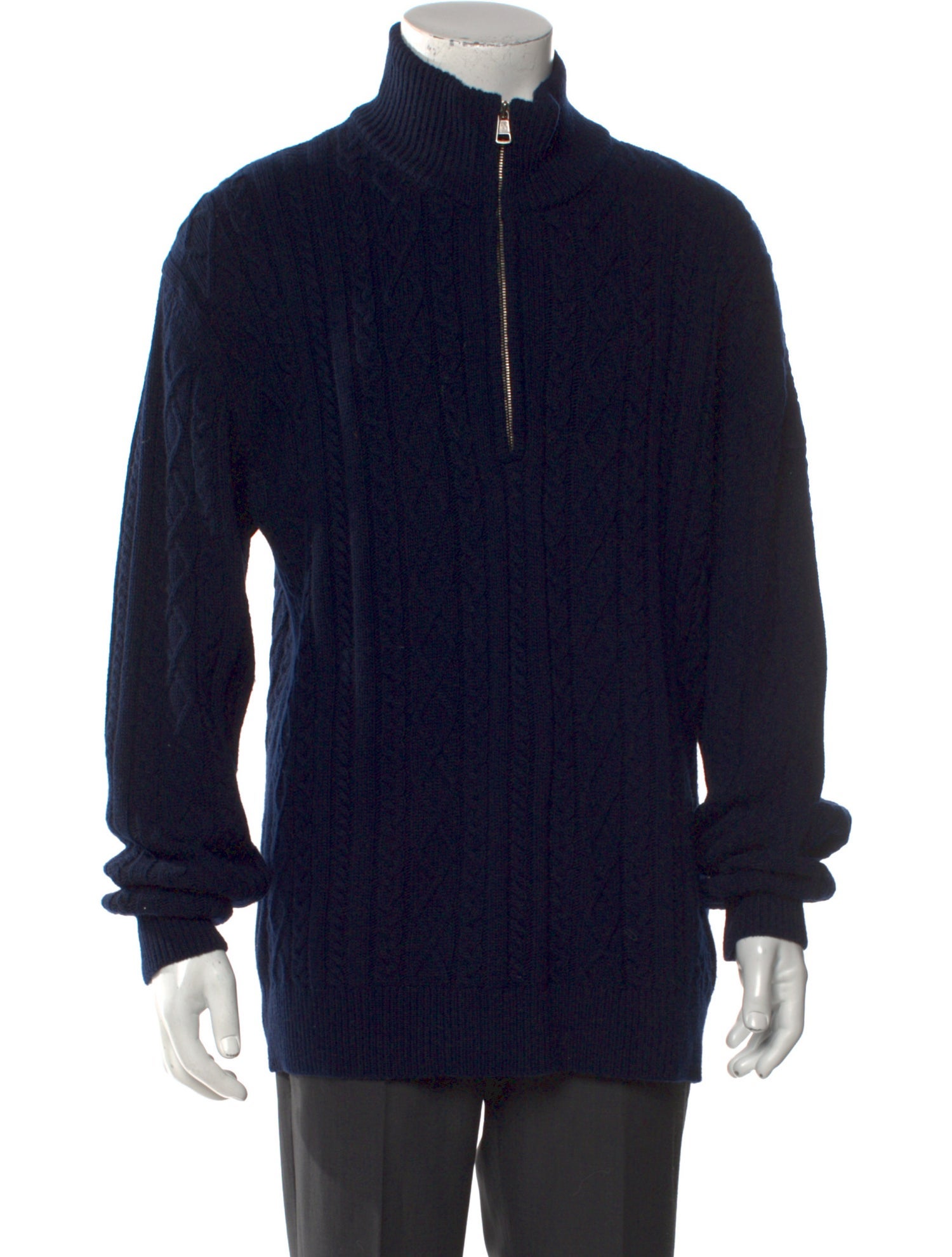 Moncler Virgin Wool Turtleneck Polo Sweater