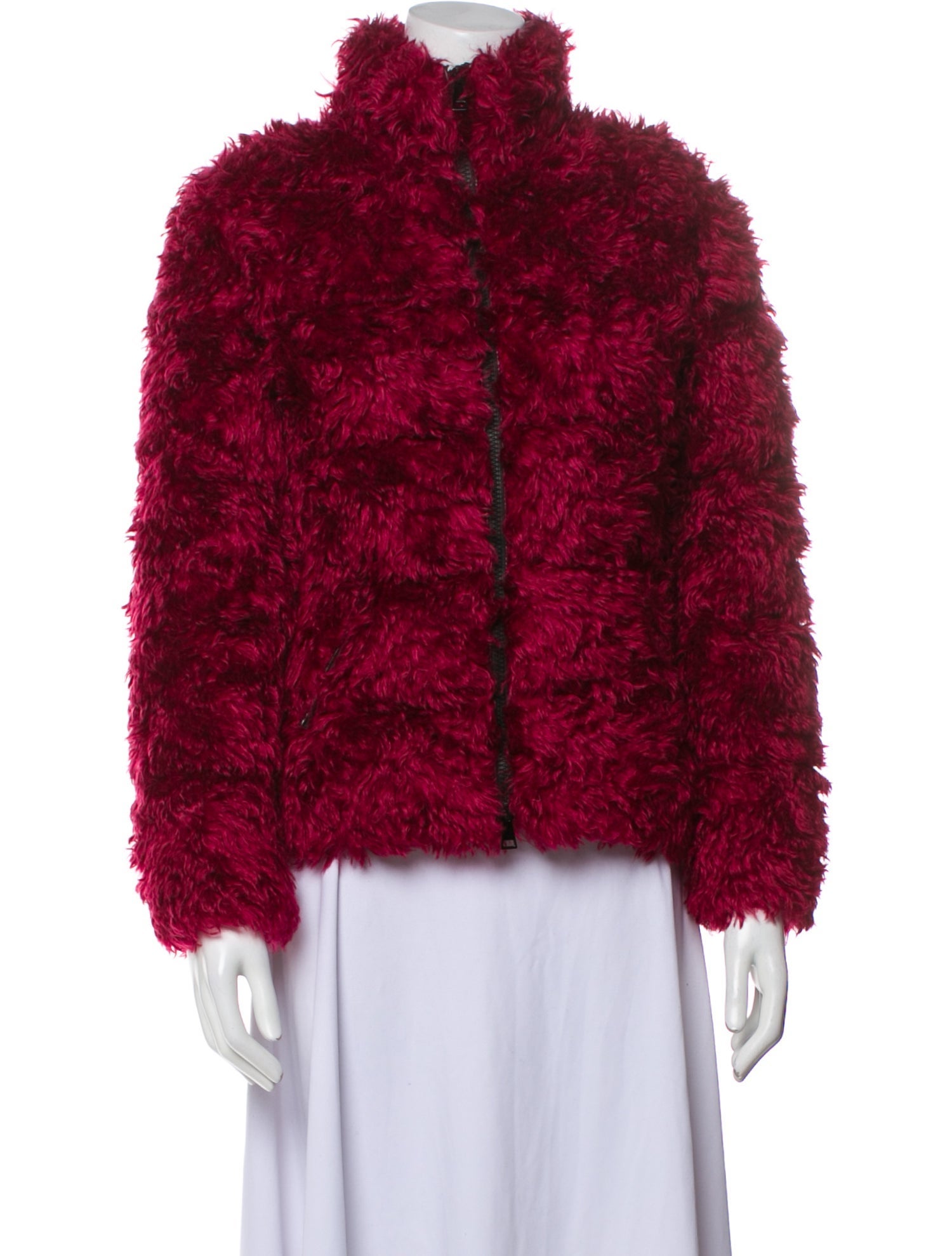 Moncler 2018 Mohair Faux Fur Jacket