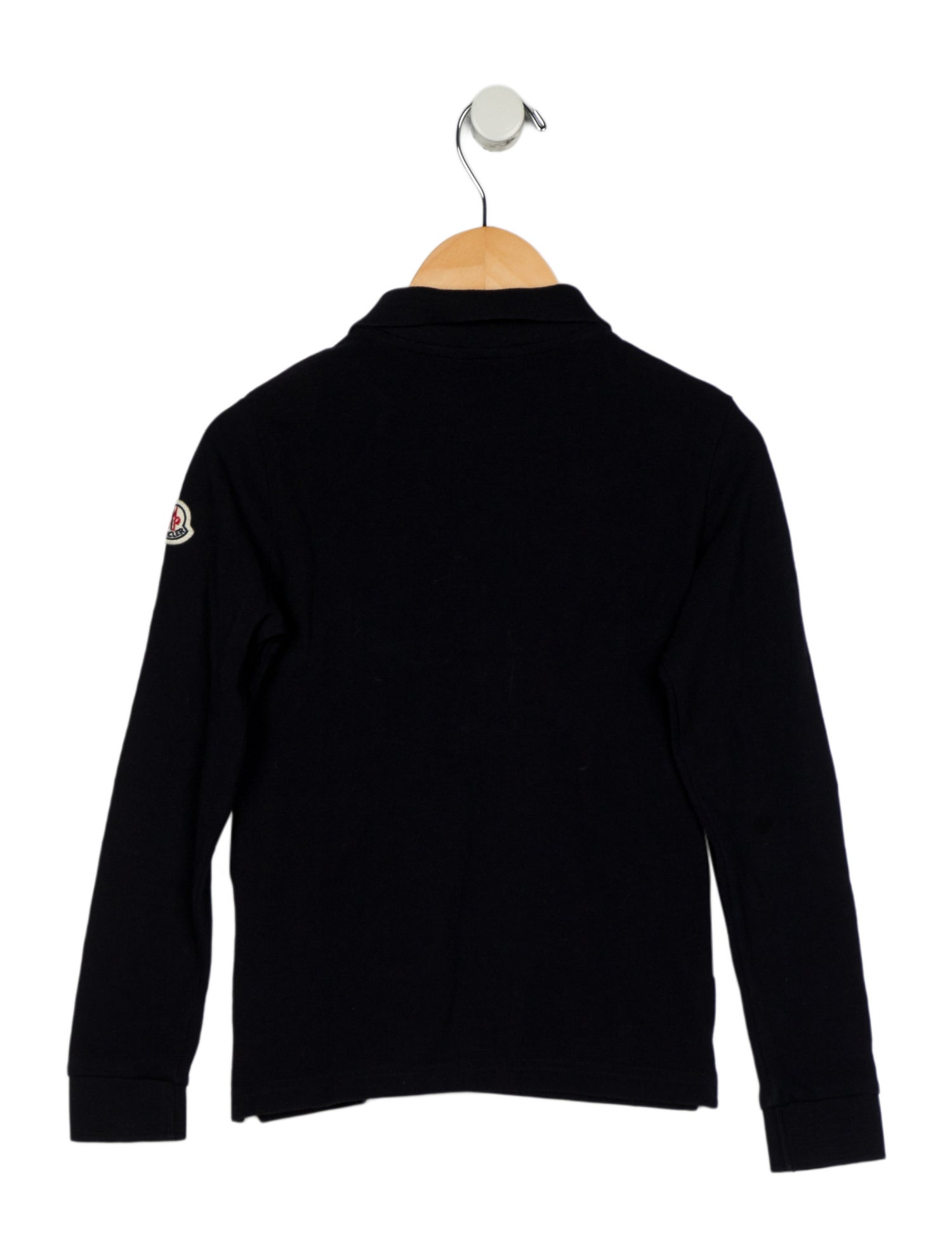 Moncler Cotton Blue and multicolor patterned long sleeve shirt with collar