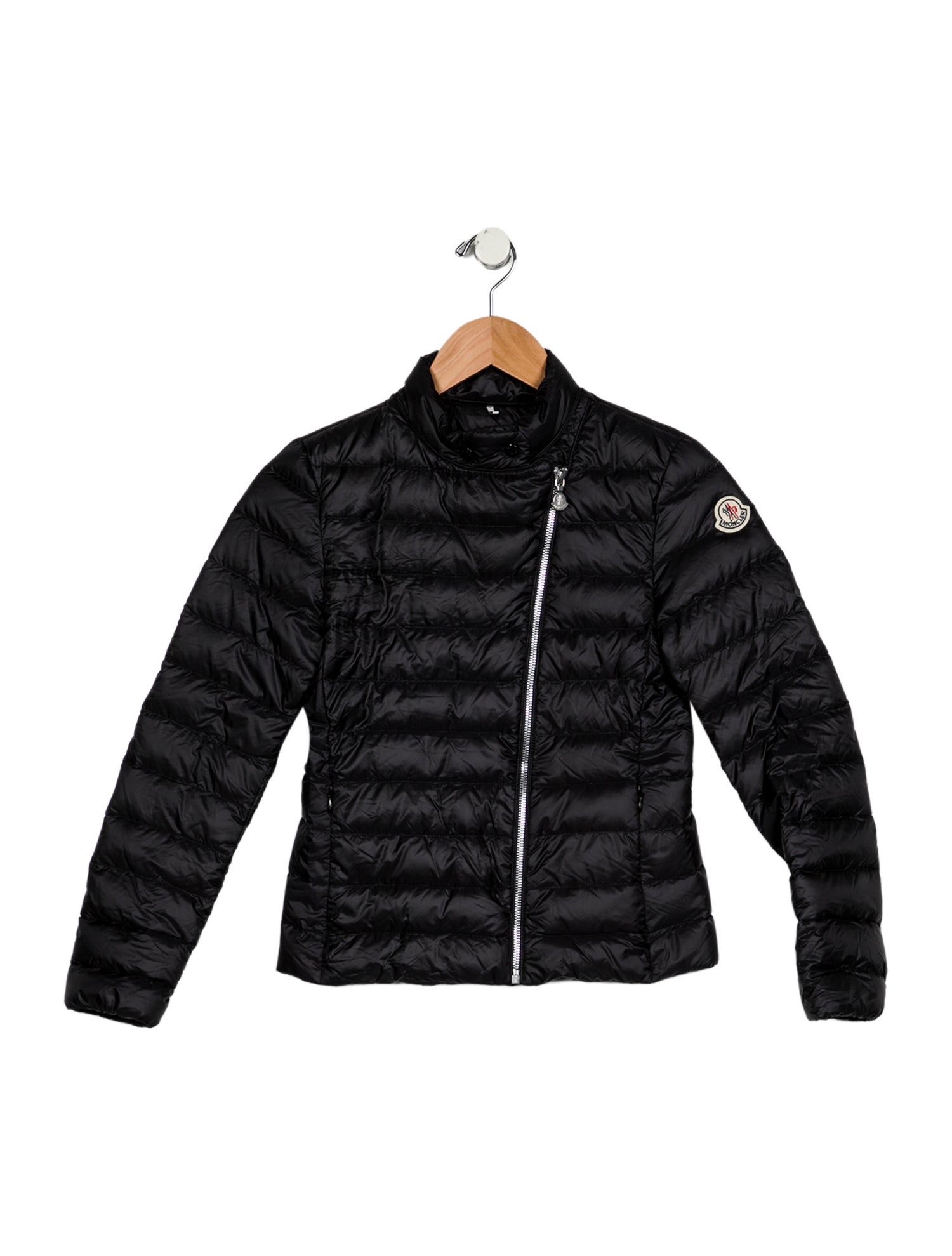 Moncler Black casual puff zip jacket
