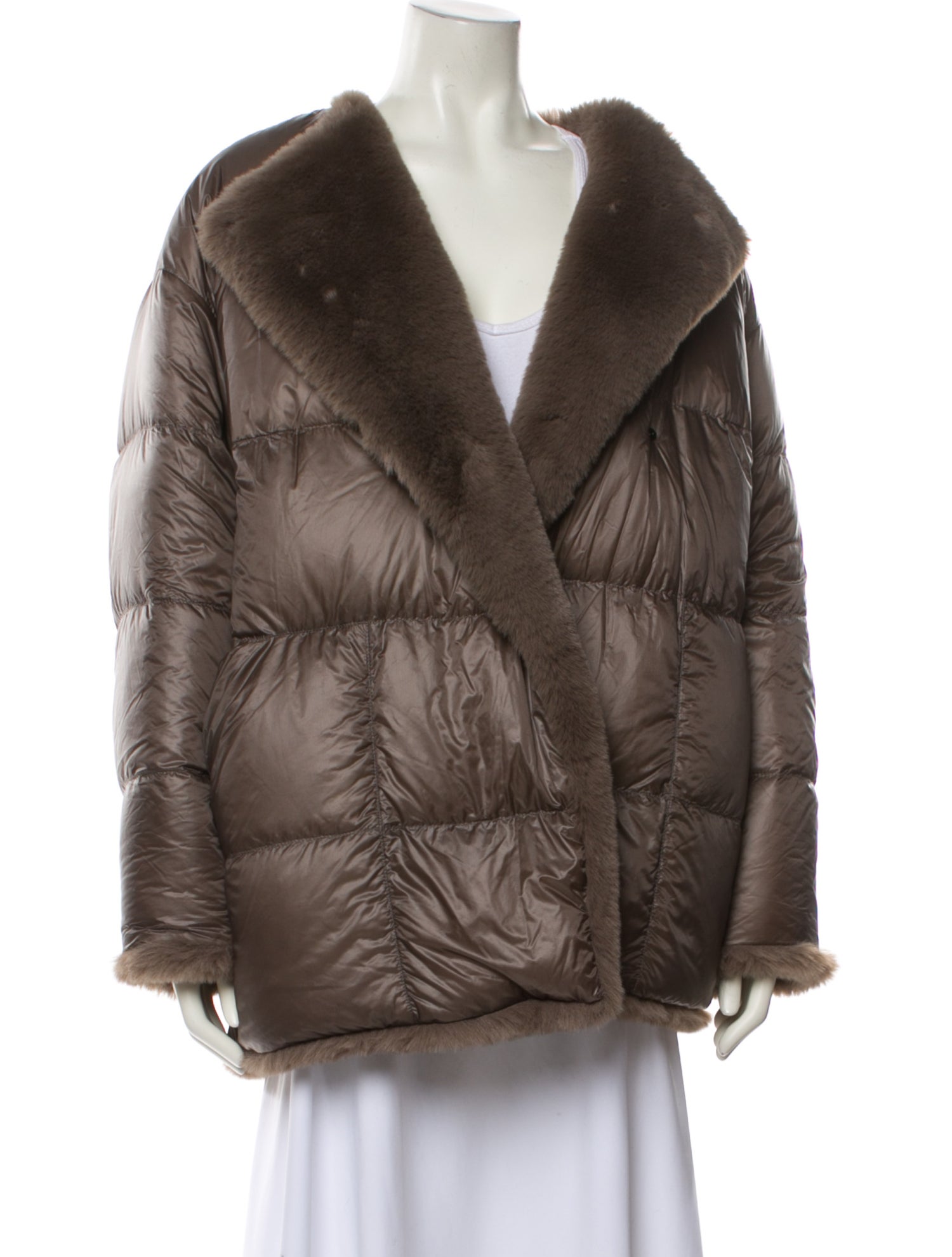 Moncler Genius Faux Fur Coat