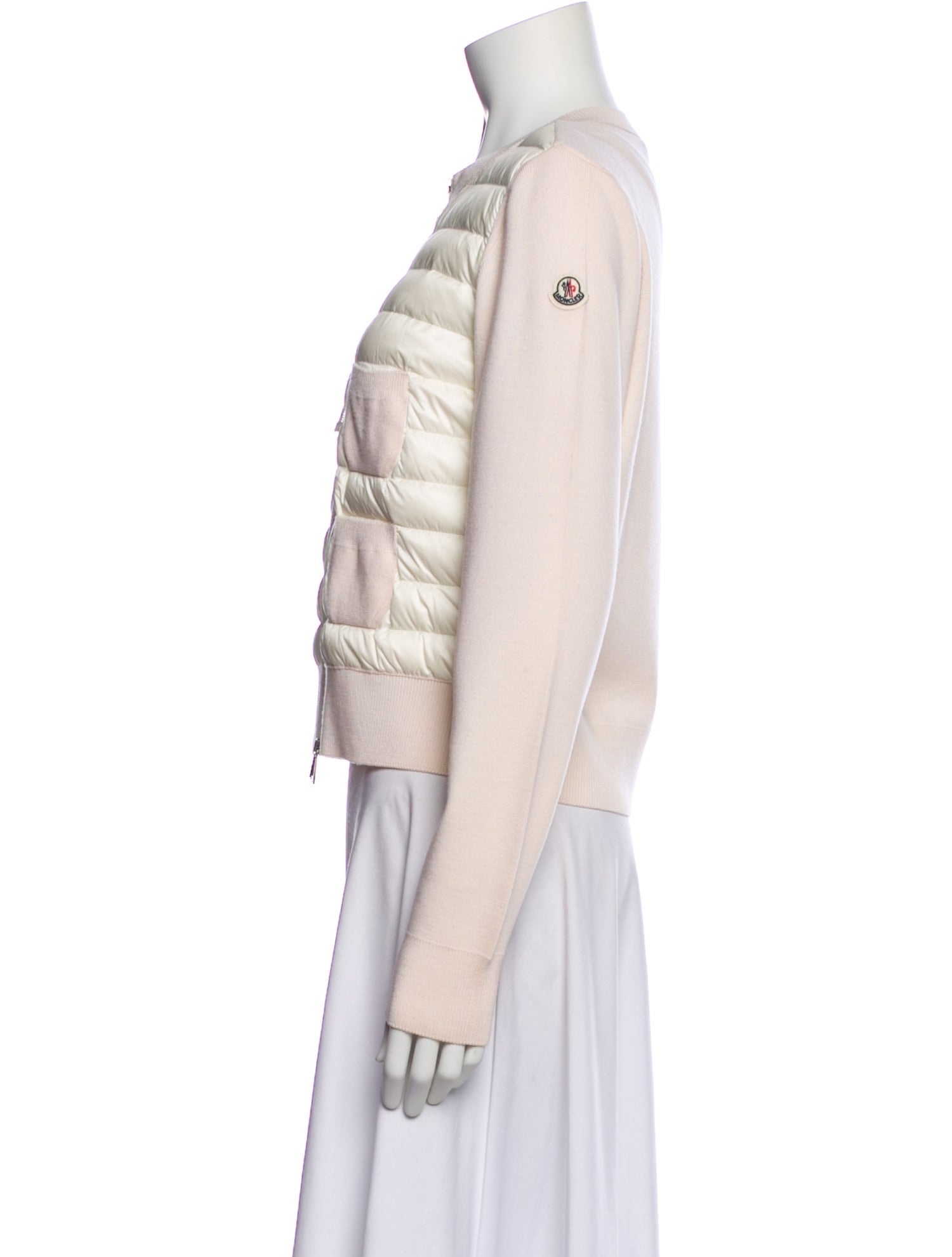 Moncler Colorblock Pattern Down Jacket