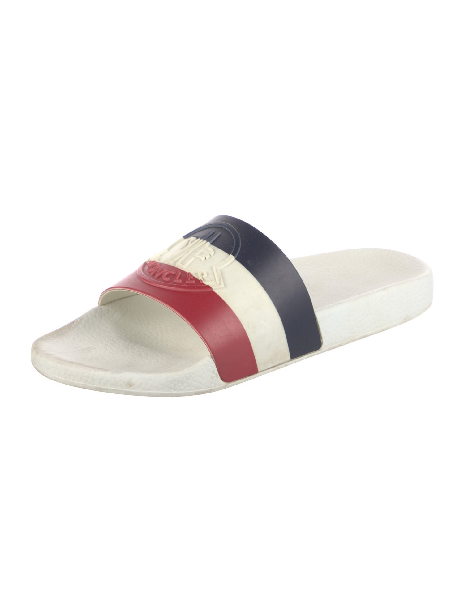 Moncler Rubber Colorblock Pattern Slides