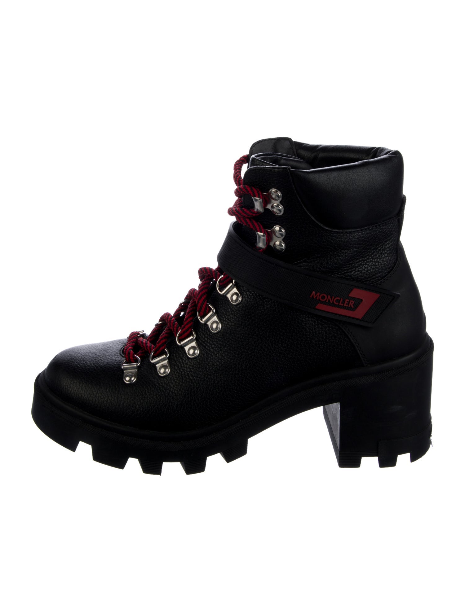 Moncler Leather Combat Boots