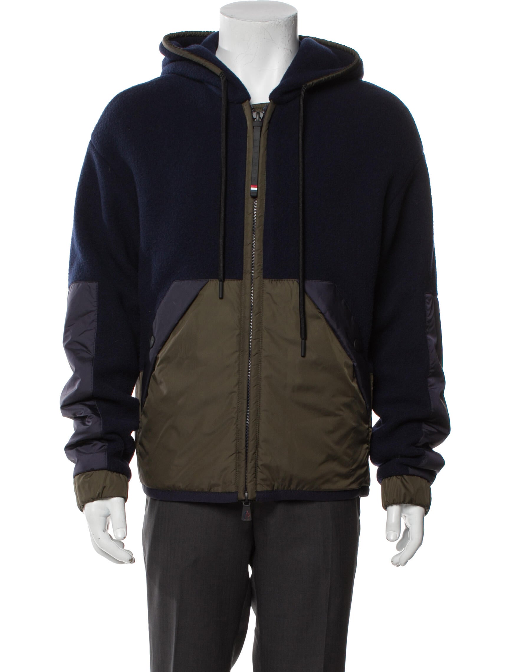 Moncler Colorblock Pattern Puffer Coat