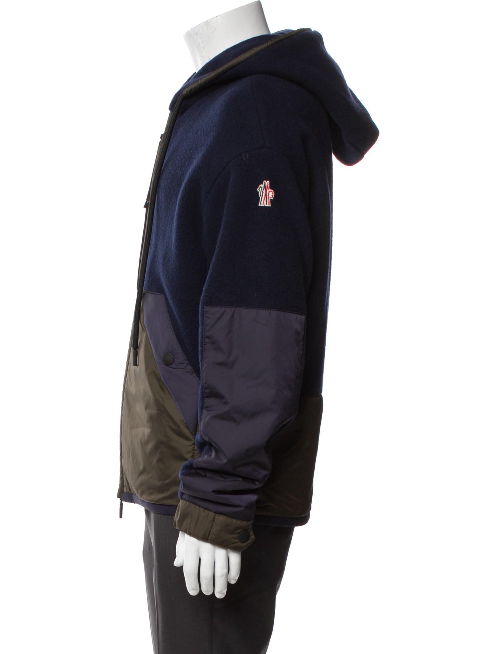 Moncler Colorblock Pattern Puffer Coat