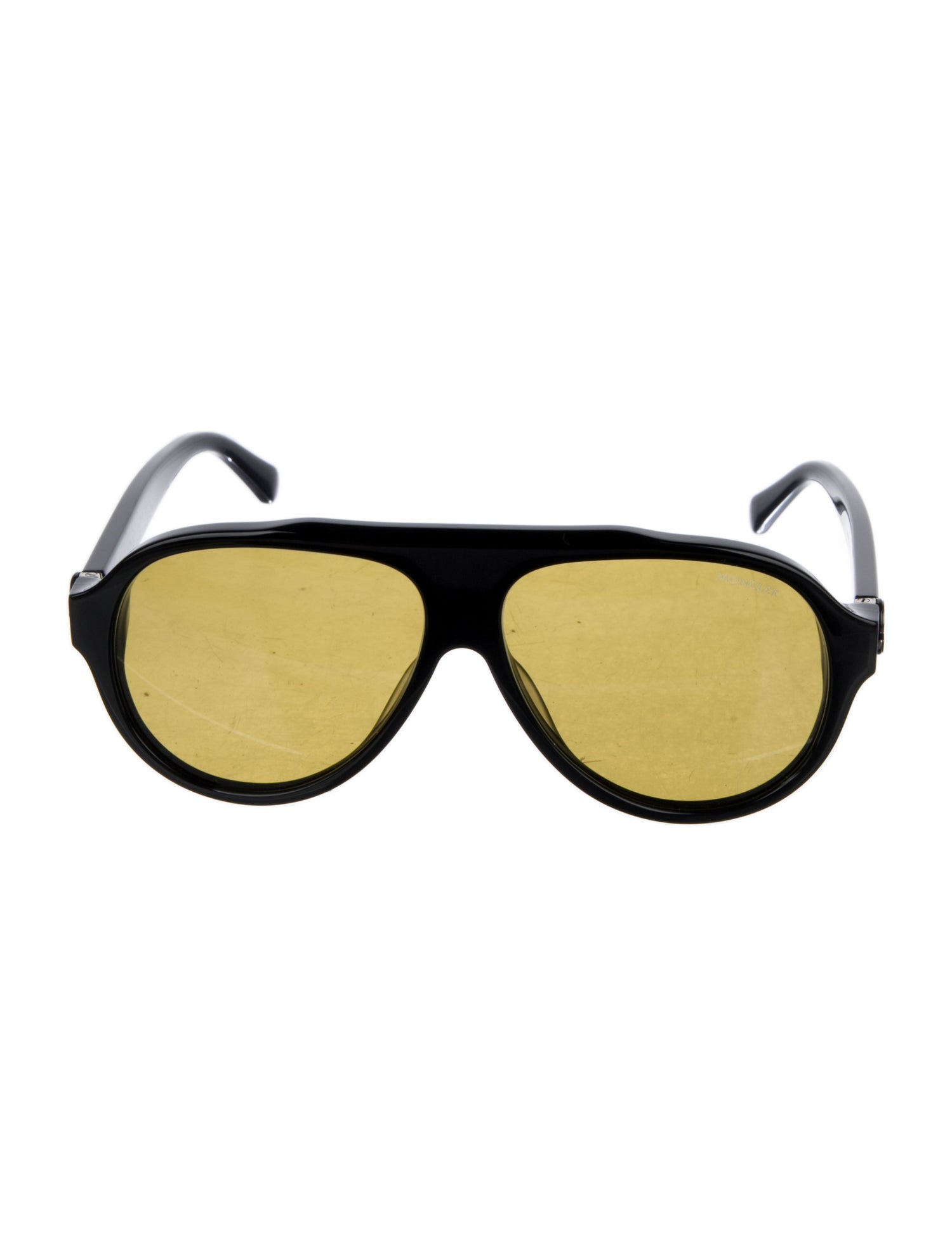 Moncler Web Accent Aviator Sunglasses