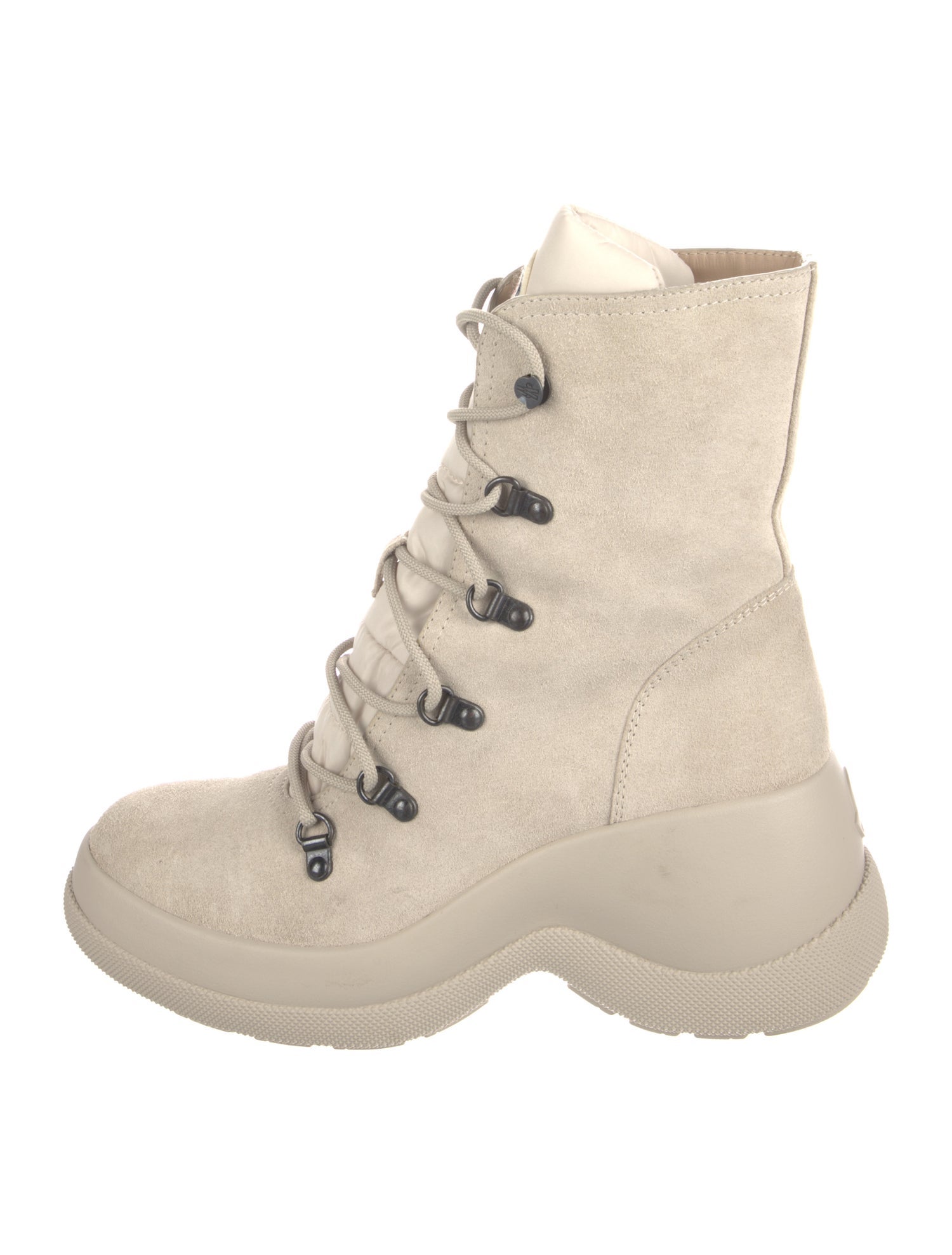 Moncler Suede Lace-Up Boots