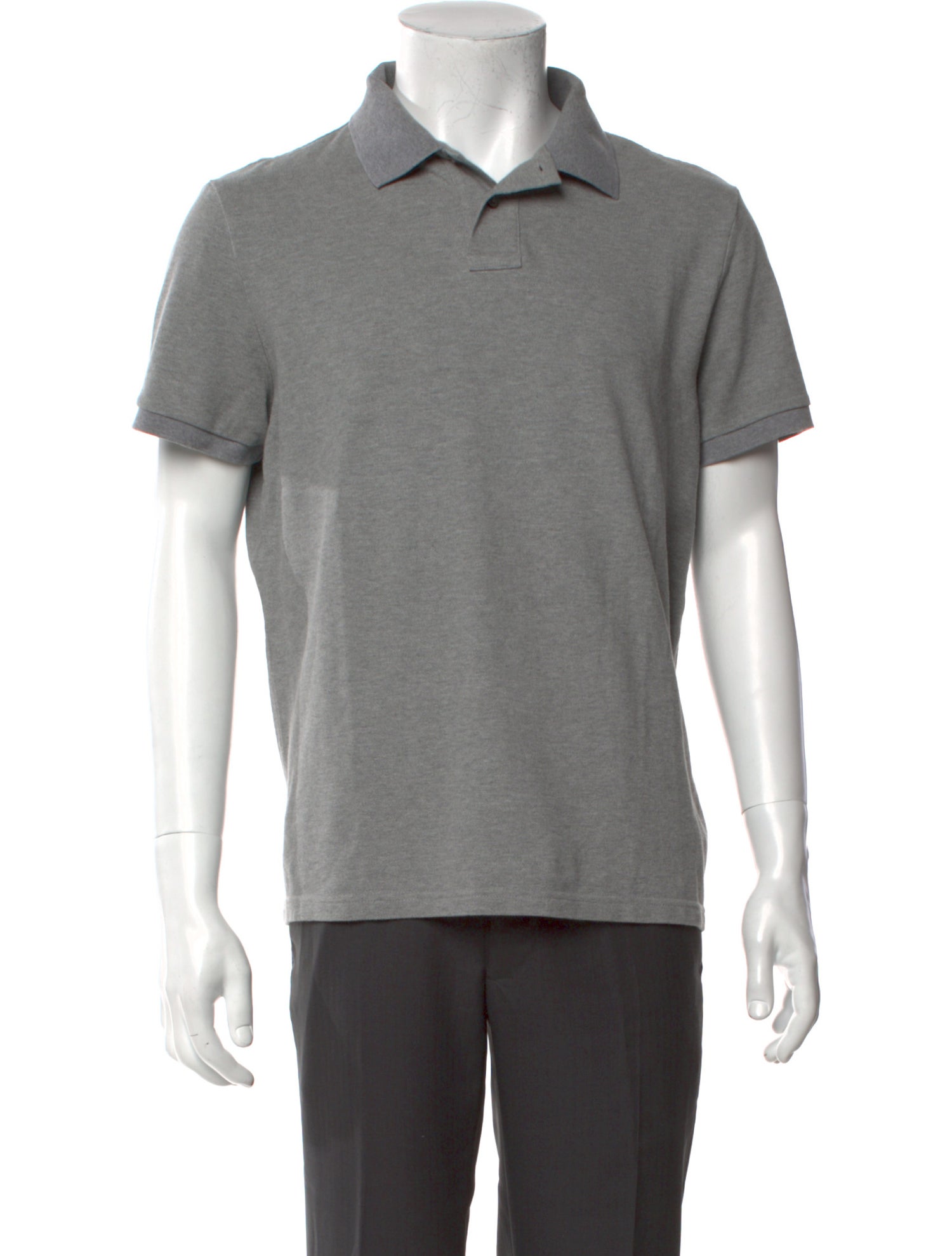 Moncler V-Neck Short Sleeve Polo Shirt