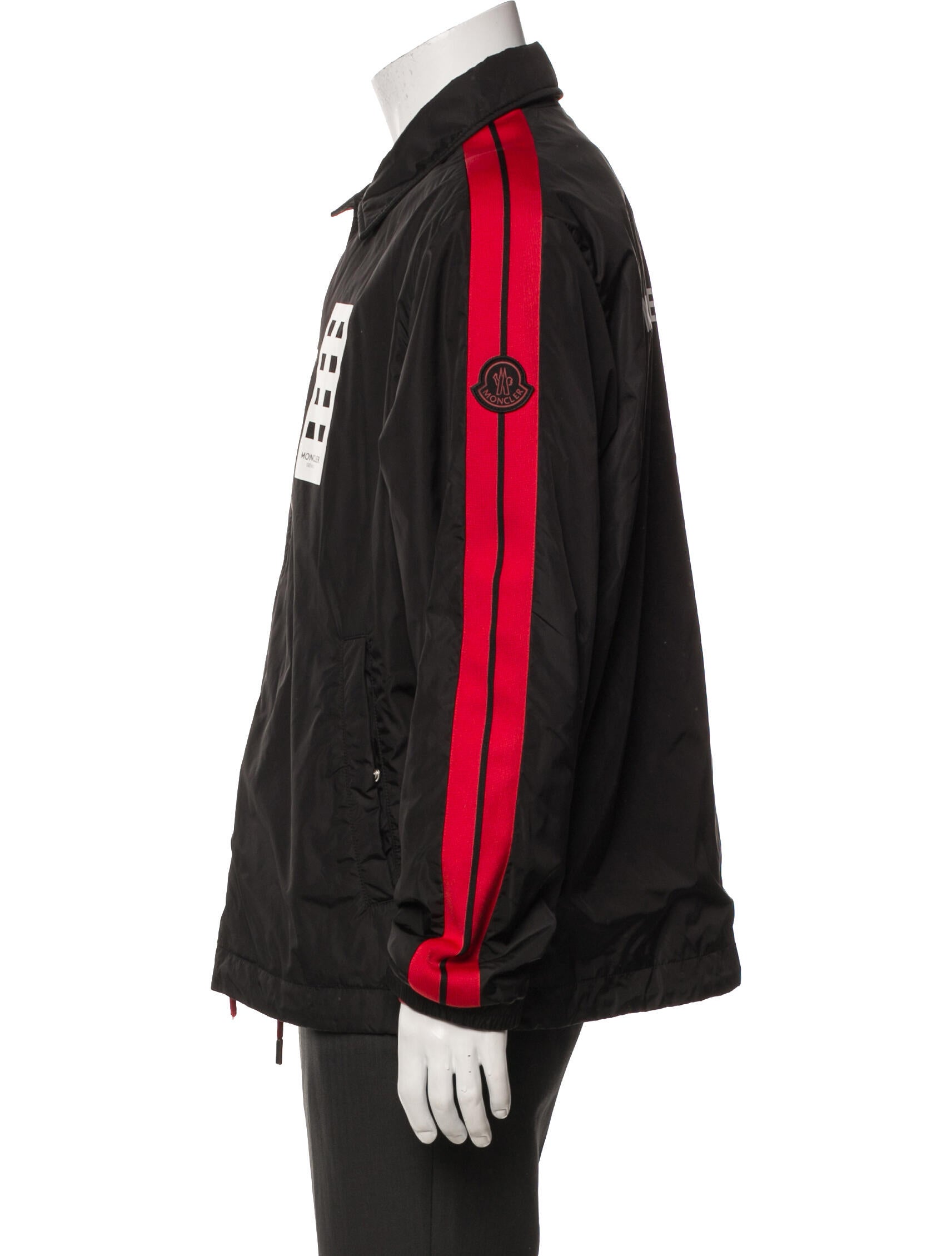 Moncler x Palm Angels Tangsi Giubbotto Striped Windbreaker