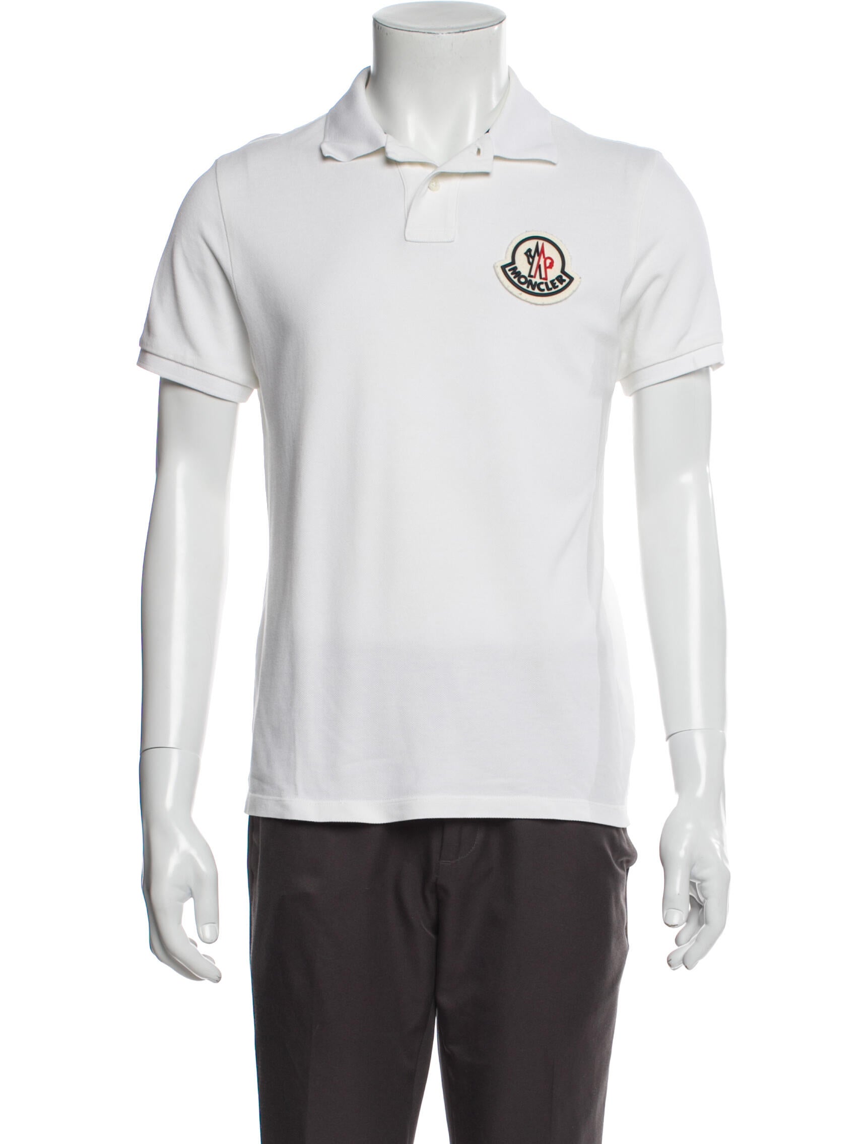 Moncler Graphic Print Crew Neck Polo Shirt