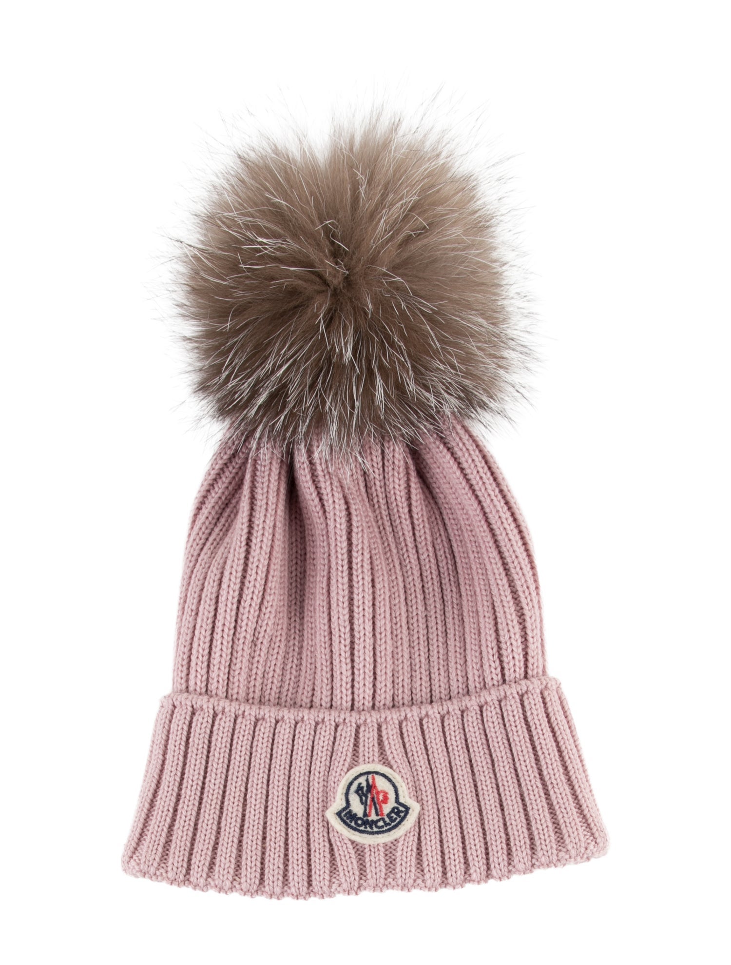 Moncler Virgin Wool Pom Pom Beanie Hat