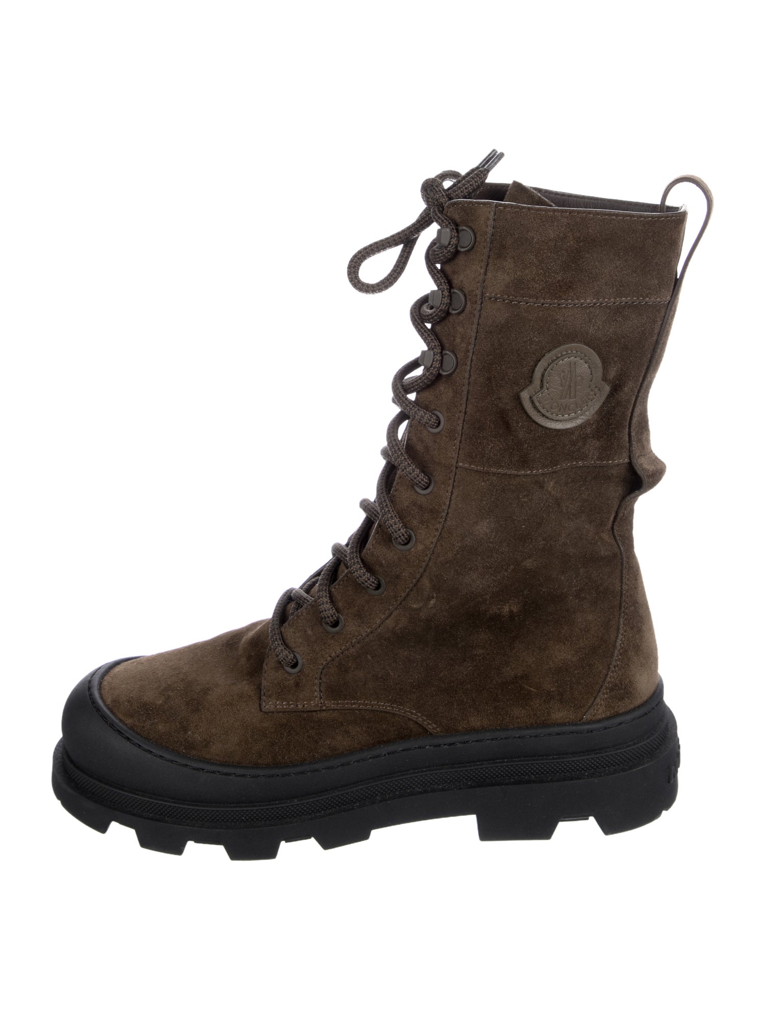 Moncler Suede Combat Boots