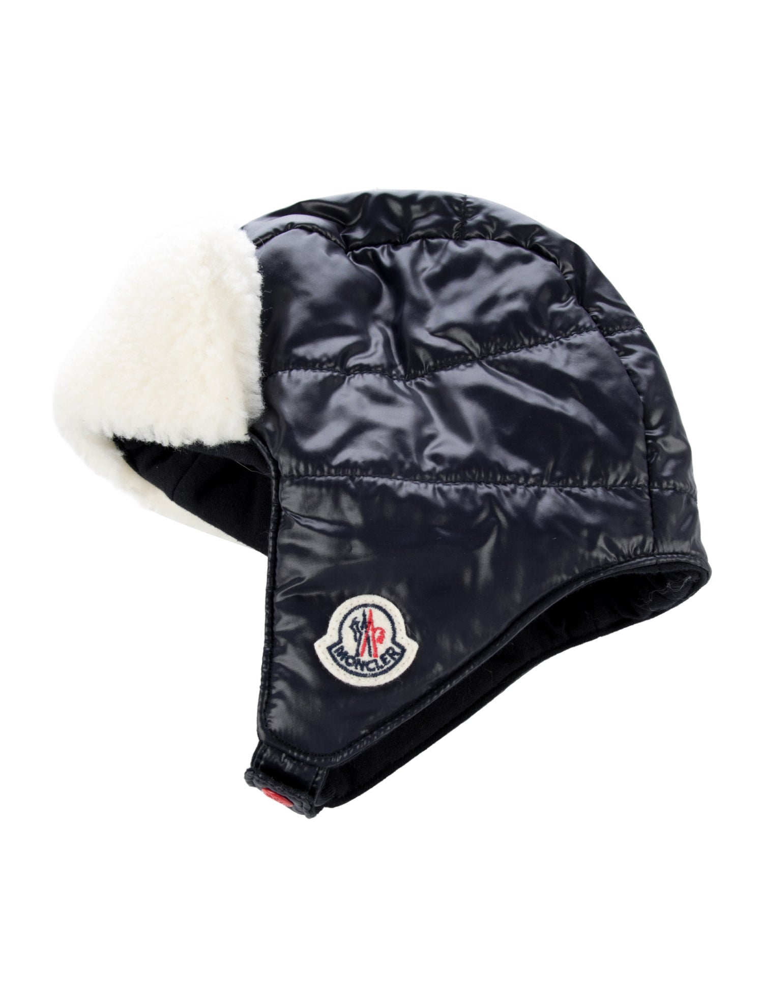 Moncler Infants' Wool Trimmed Nylon Winter Hat