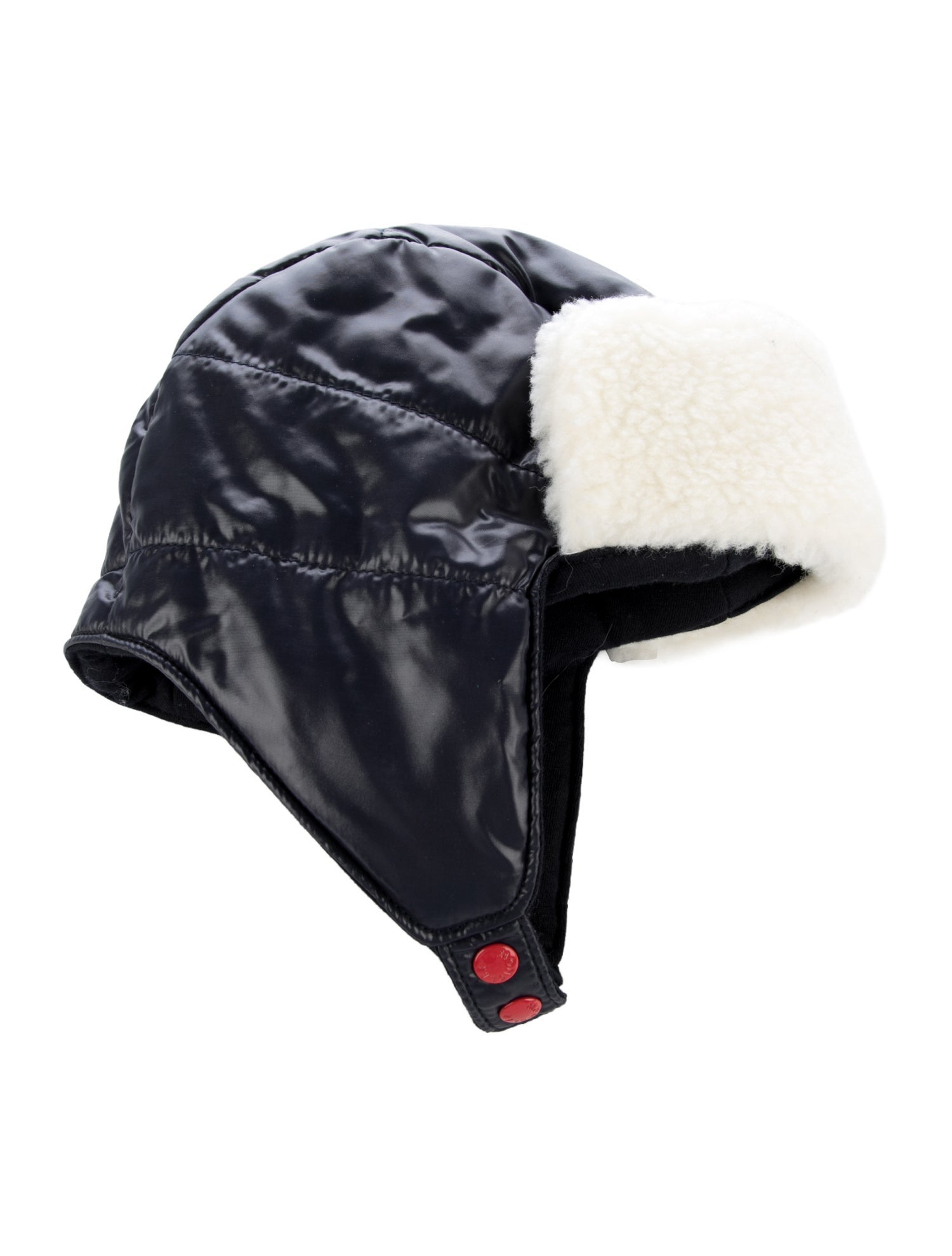 Moncler Infants' Wool Trimmed Nylon Winter Hat
