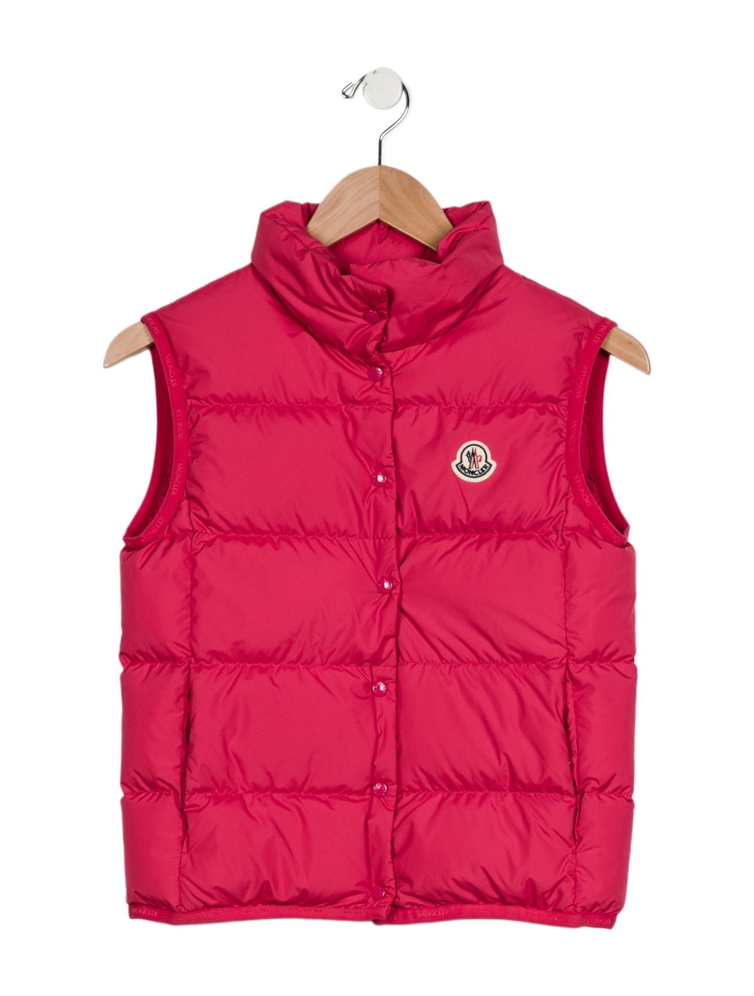 Moncler Girls' Solid Sleeveless Vest w/Tags