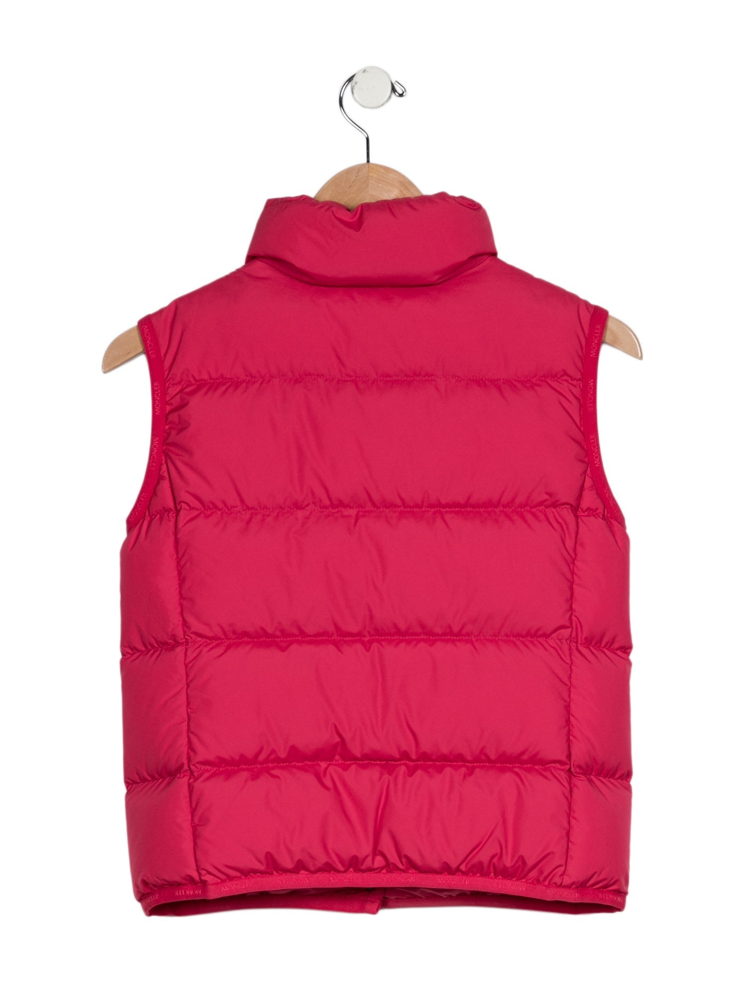 Moncler Girls' Solid Sleeveless Vest w/Tags