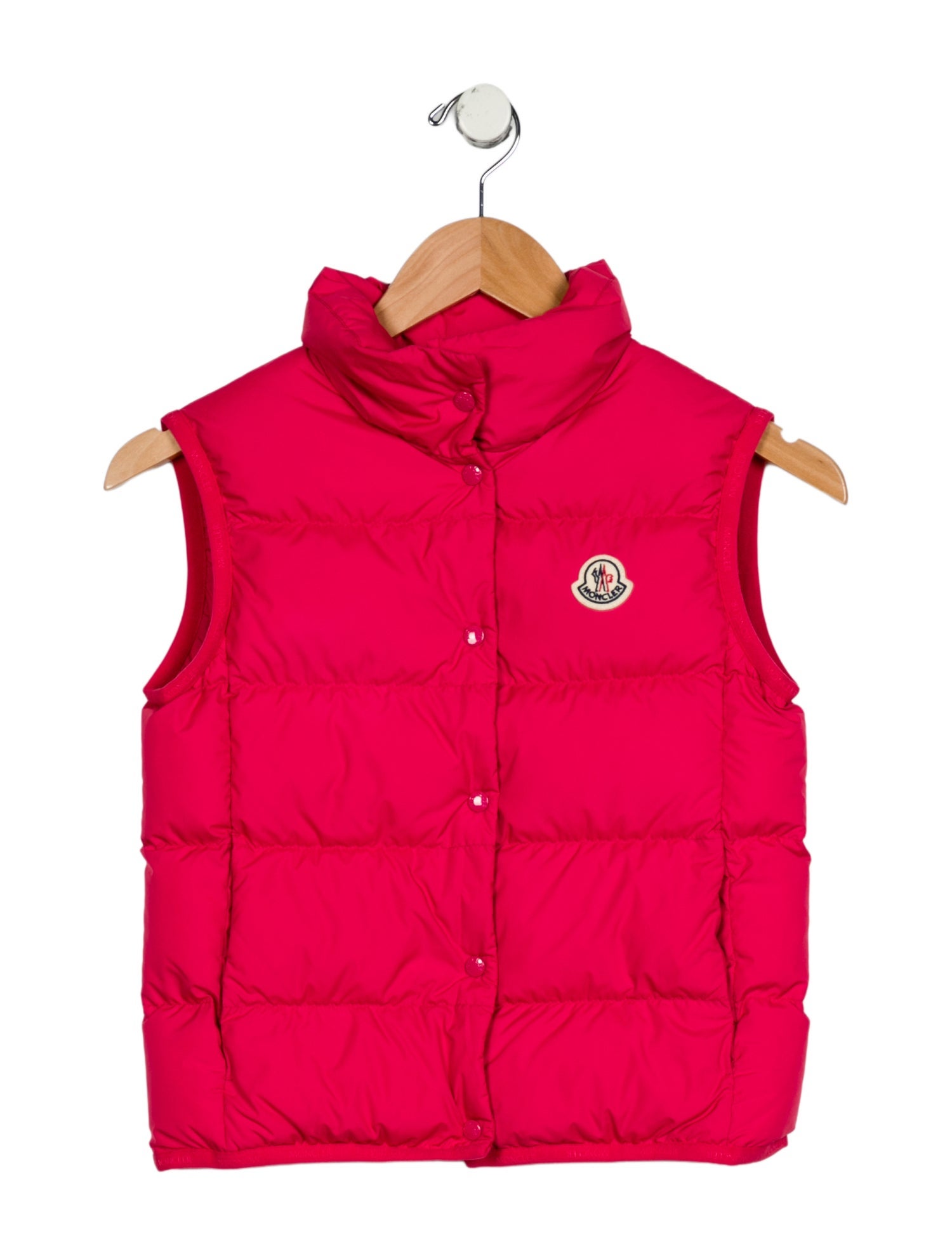 Moncler Girls' Solid Sleeveless Vest w/Tags