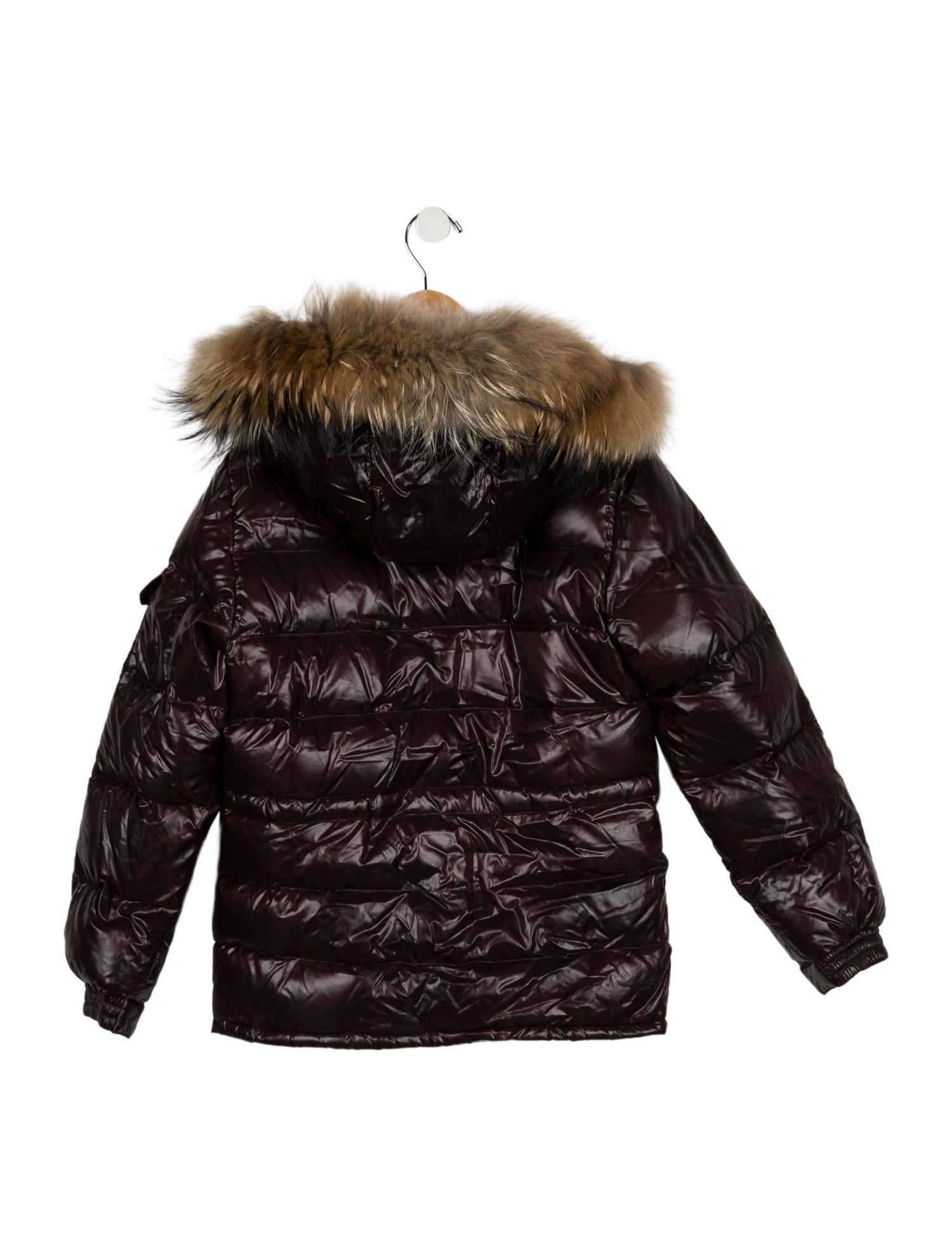 Moncler Kids Girls' Brown Down Jacket