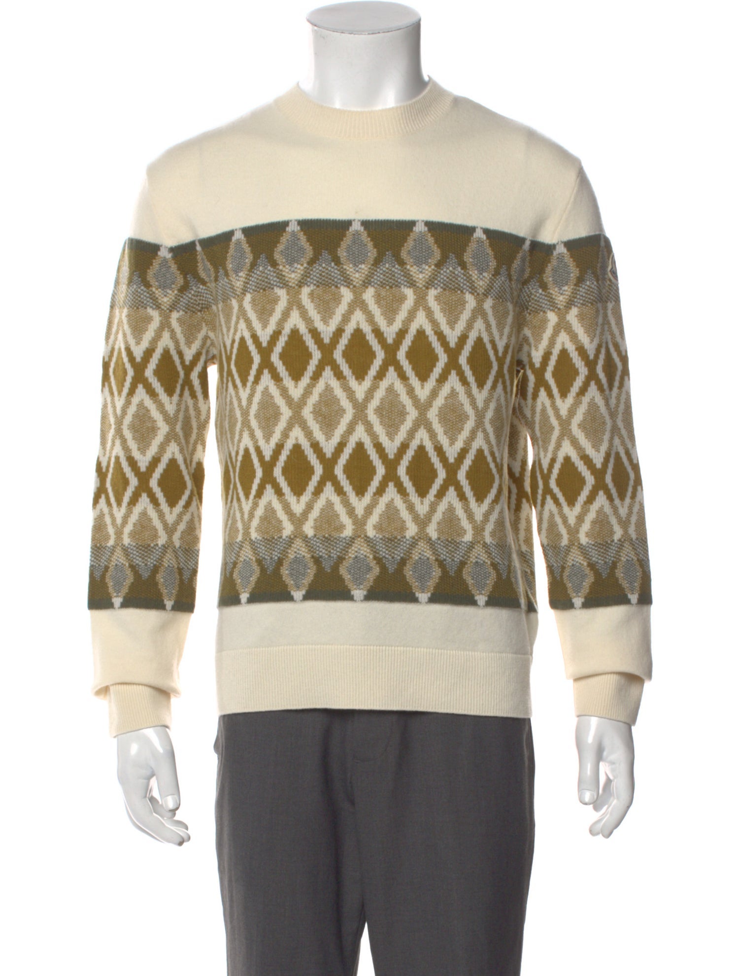 Moncler Virgin Wool Patterned Pullover