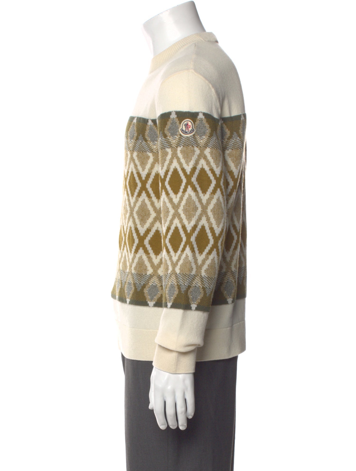 Moncler Virgin Wool Patterned Pullover