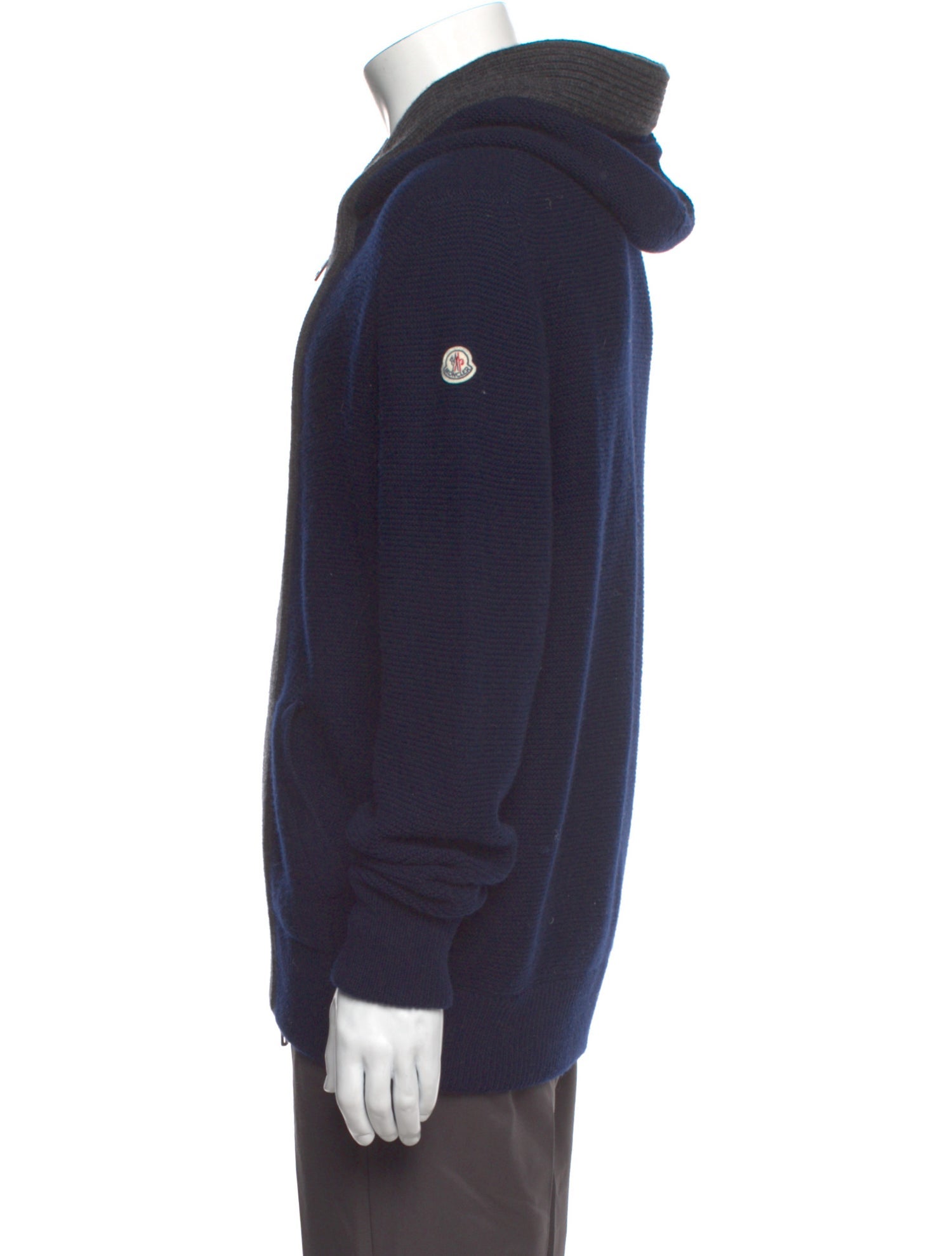 Moncler Virgin Wool Turtleneck Cardigan