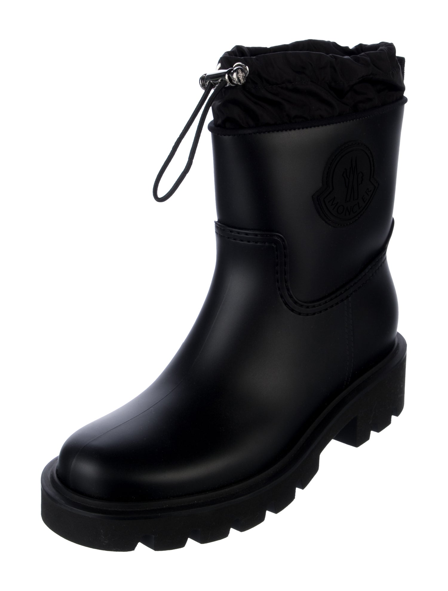 Moncler Leather Rain Boots