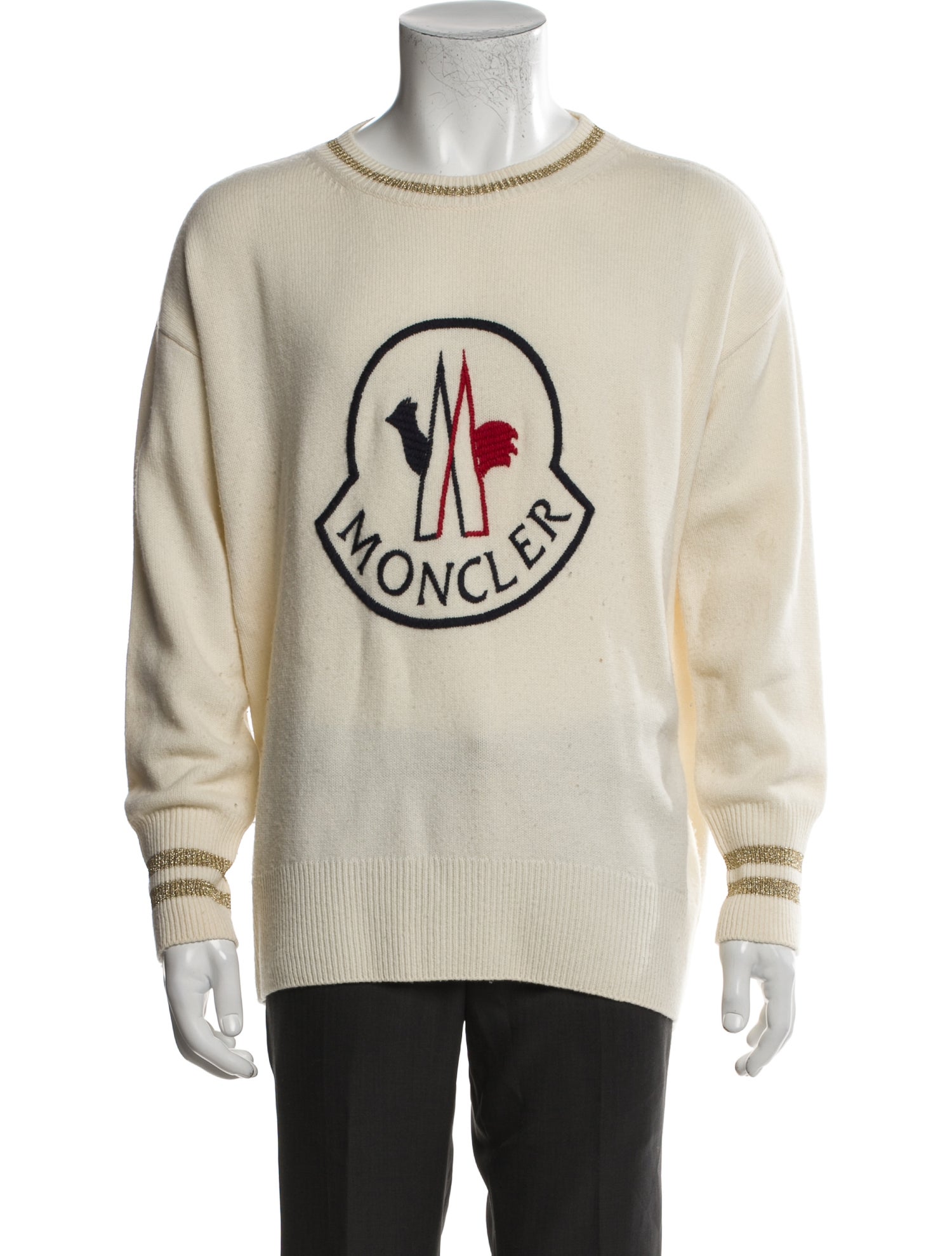 Moncler Wool Graphic Print Pullover