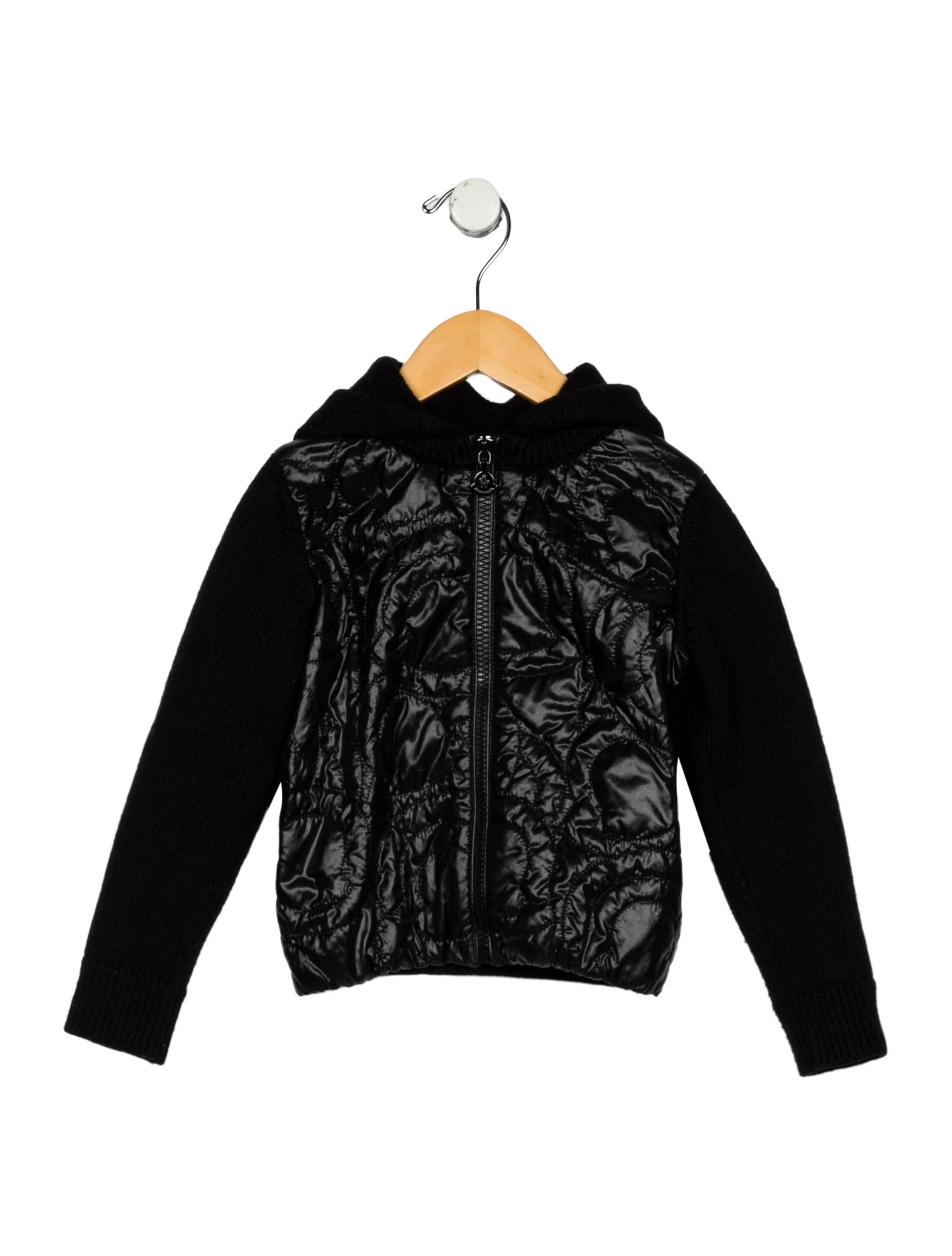 Moncler Boys' Virgin Wool Hooded Casual Jacket