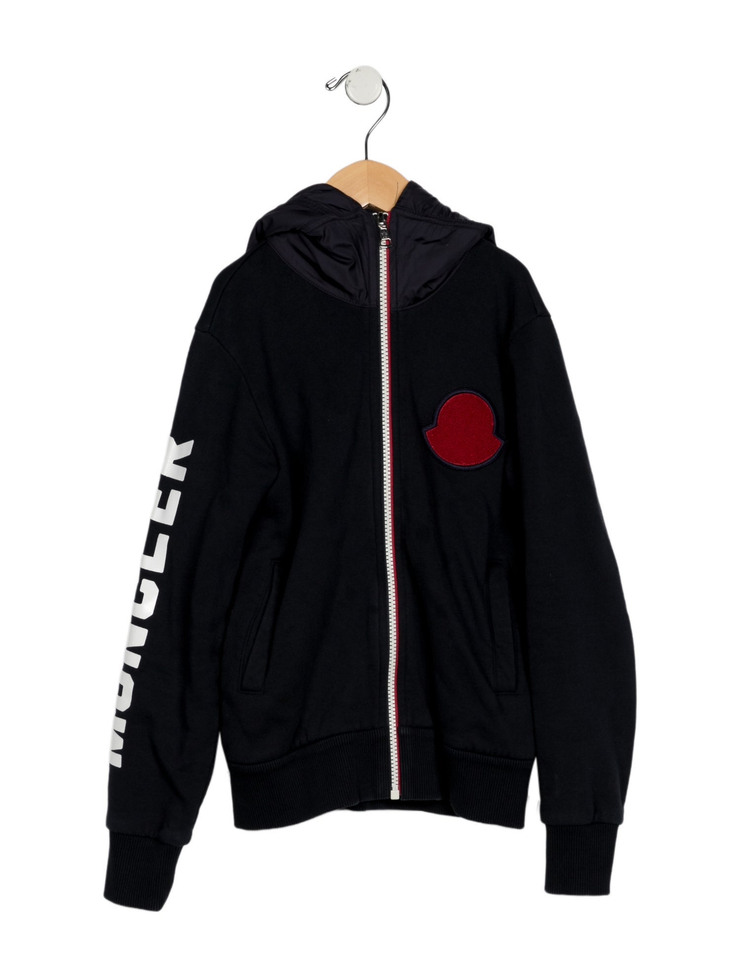 Moncler Boys' Solid Zip-Up Hoodie