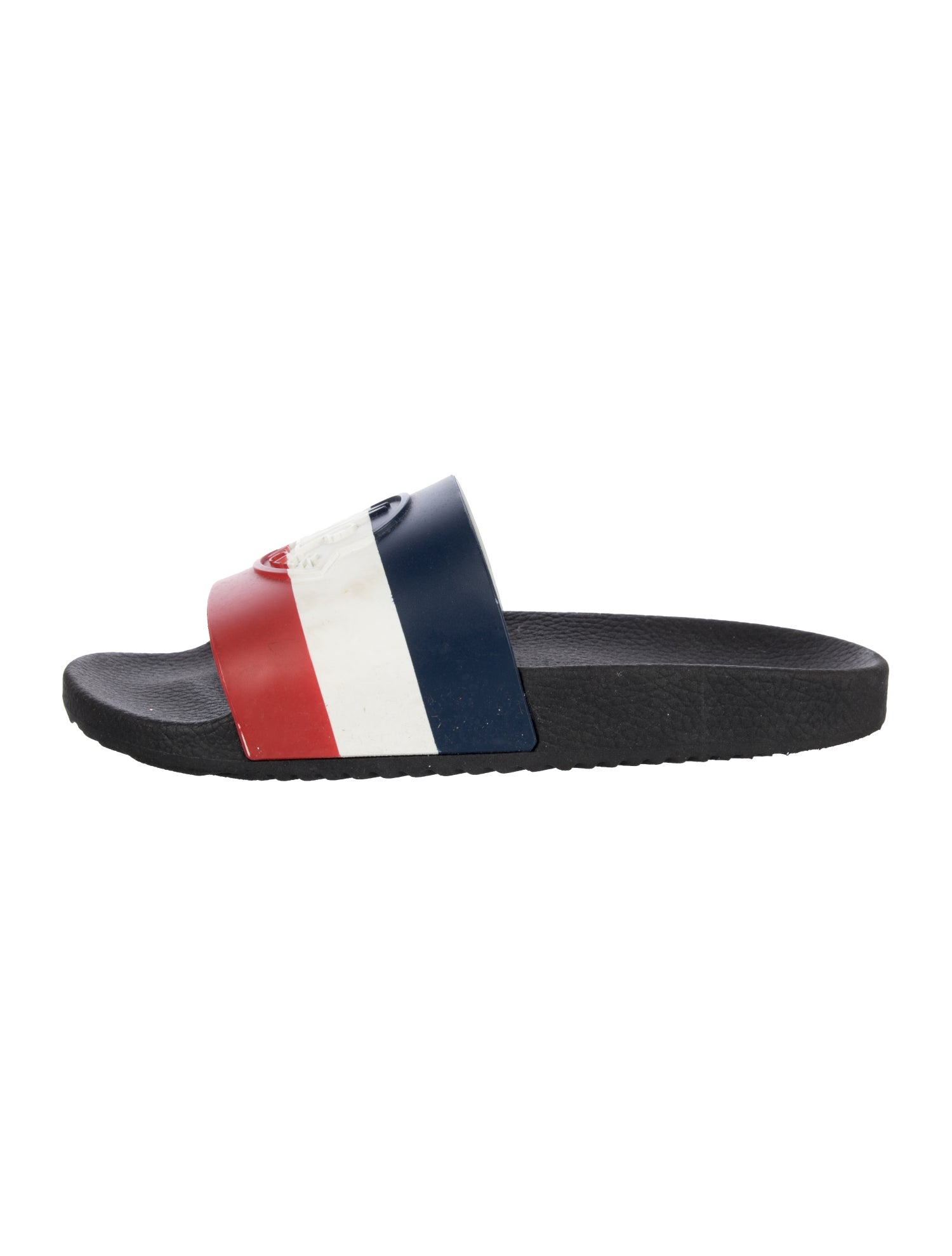 Moncler Stripped Logo Slides