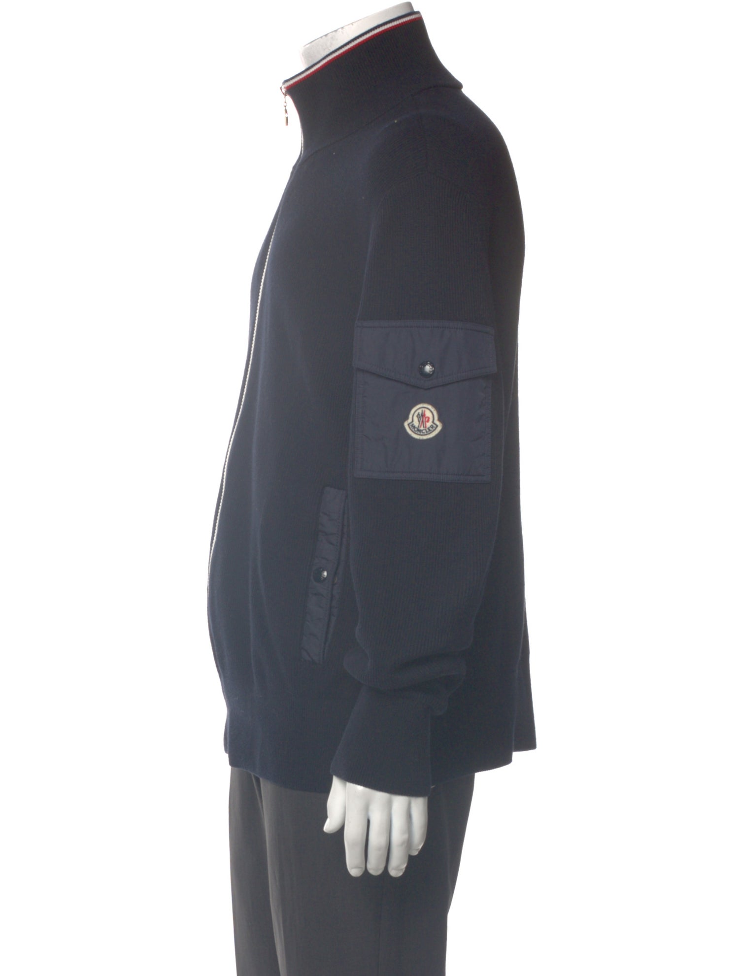 Moncler Turtleneck Long Sleeve Cardigan