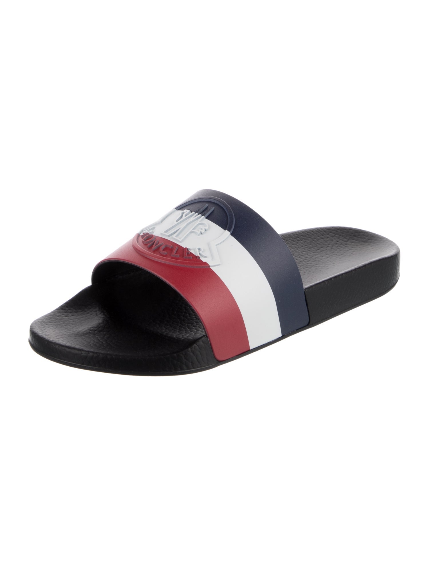 Moncler Rubber Colorblock Pattern Slides