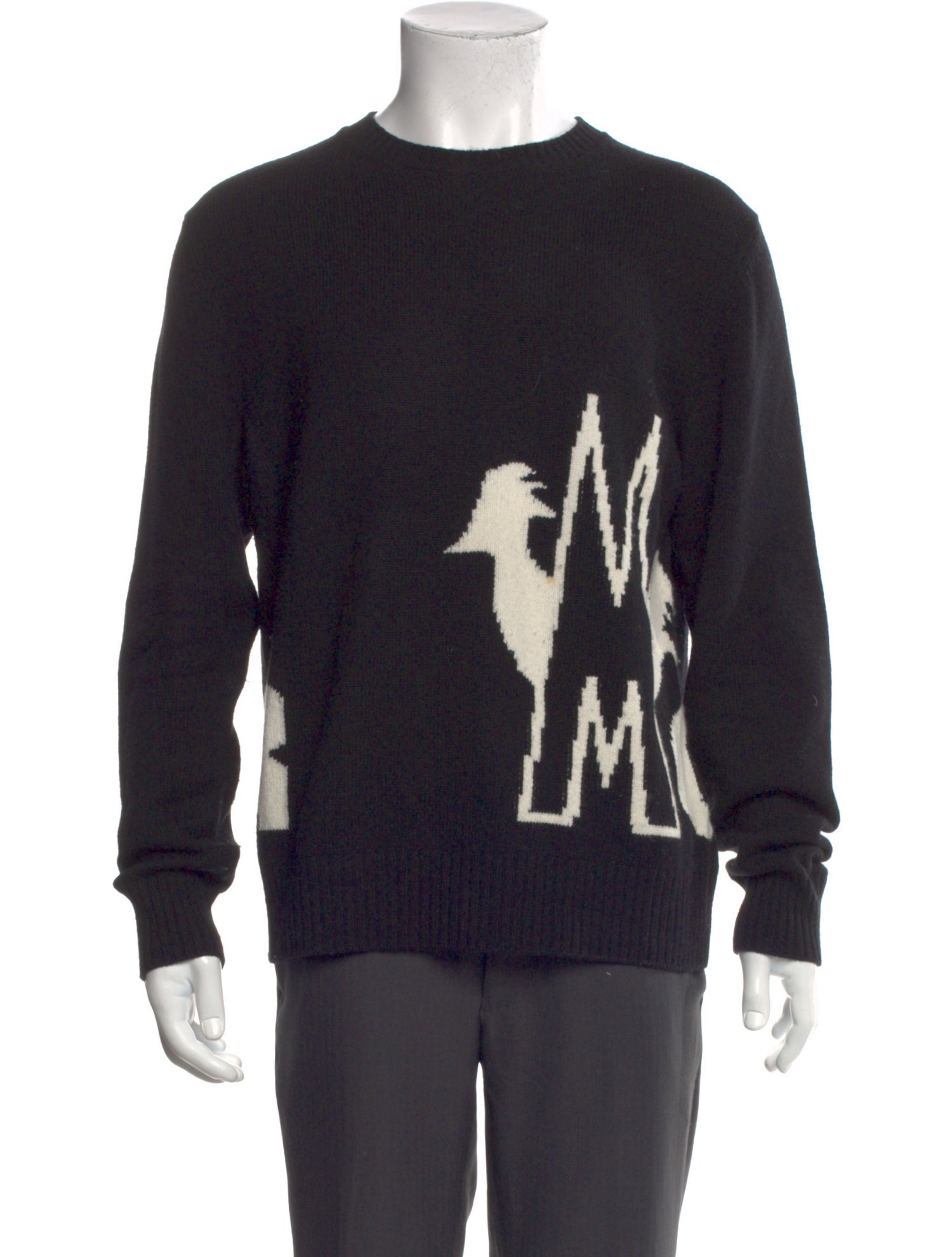 Moncler Wool Graphic Print Pullover