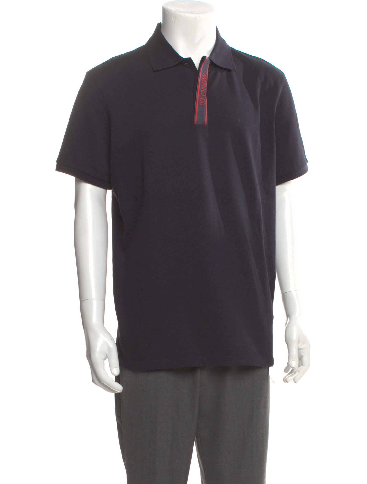 Moncler Crew Neck Short Sleeve Polo Shirt