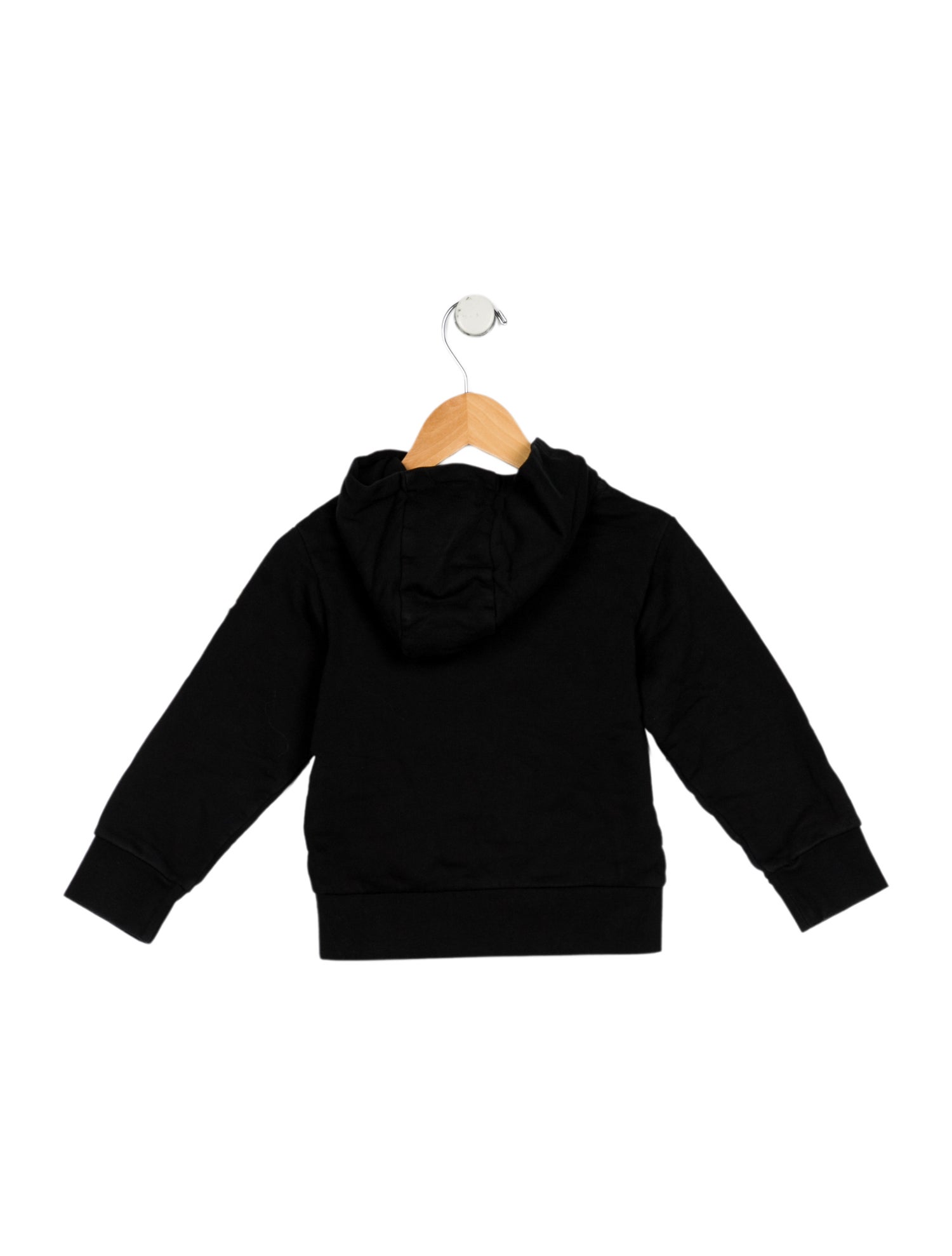 Moncler black sweater with hand sewn patch.