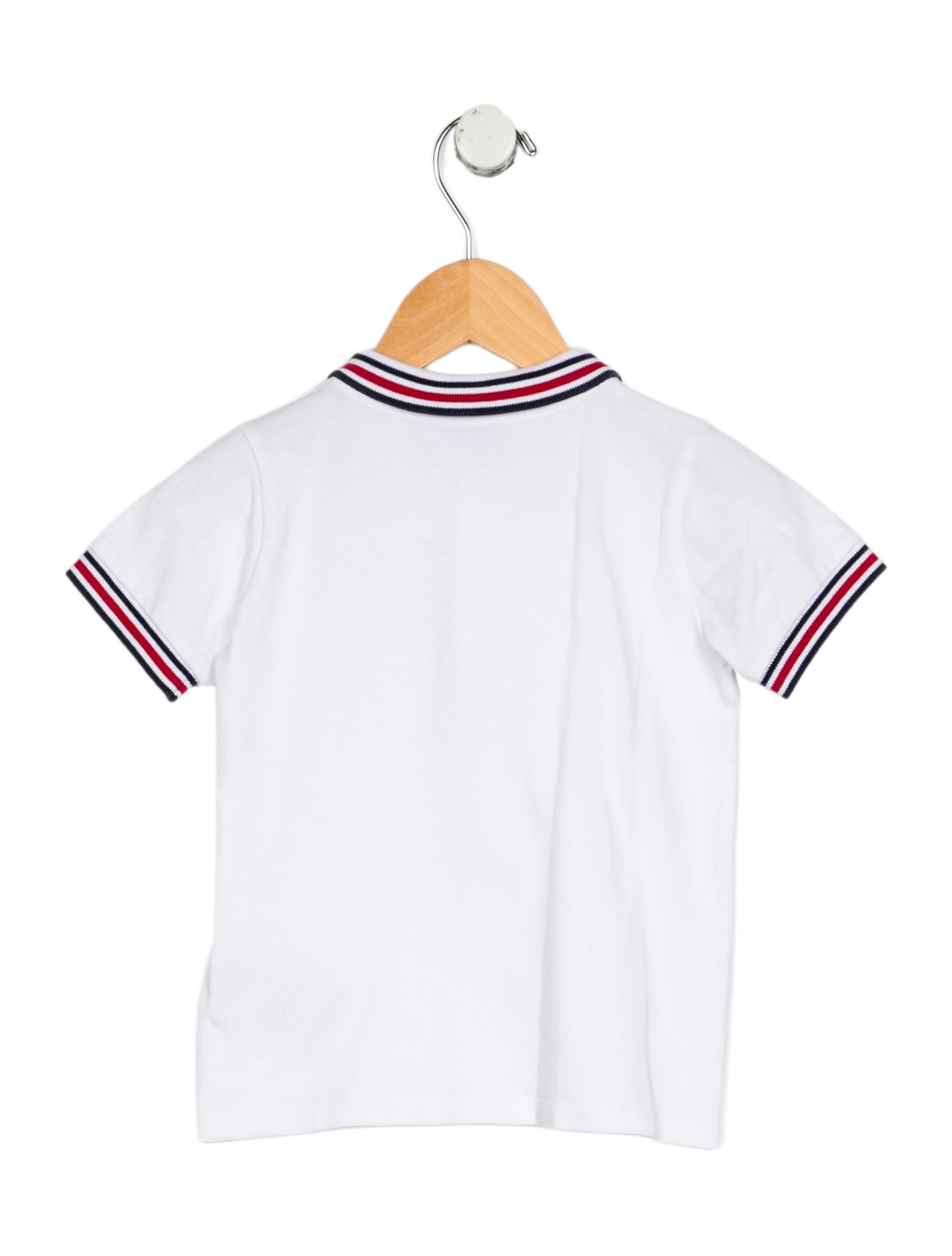 Moncler Boy's white t shirt button up